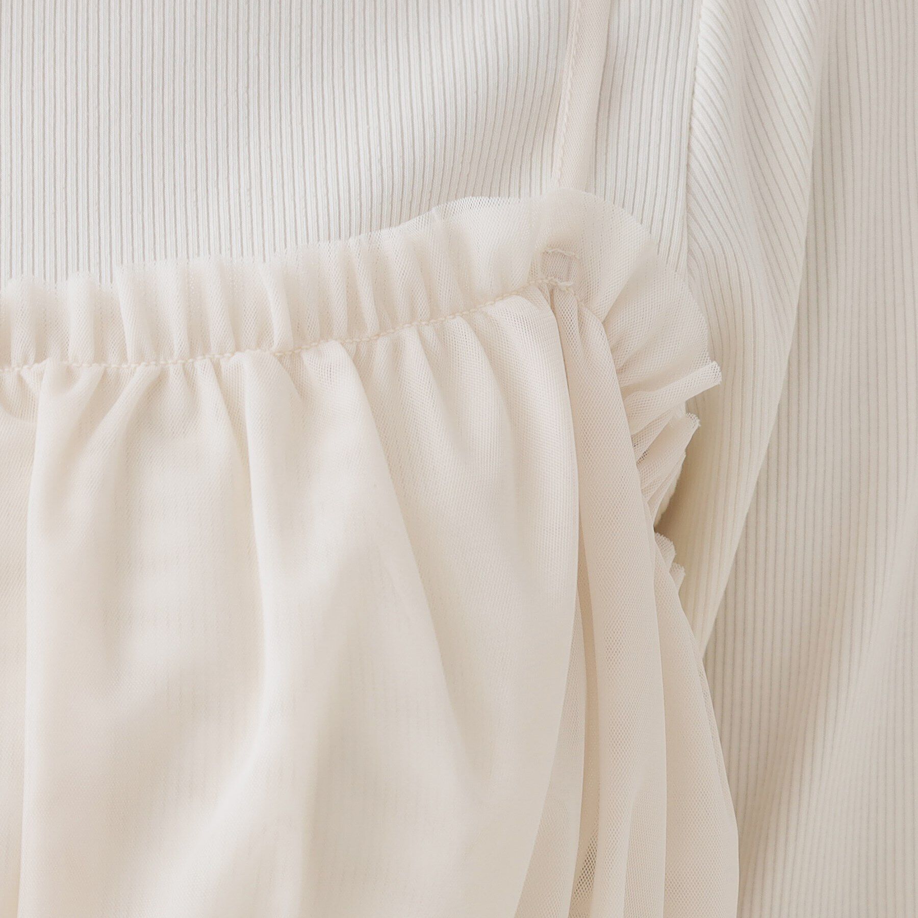 Couture broach「前後2WAYリボンチュールキャミ＆テレコトップス」|その他|