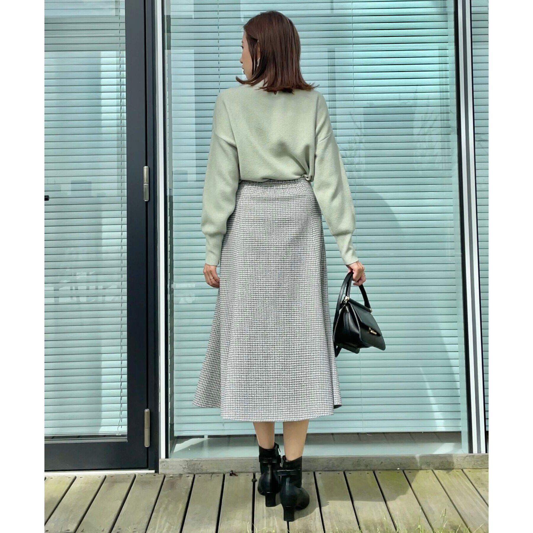 Couture broach「【上品・美シルエット】ラメ千鳥マーメイドスカート」|スカート|