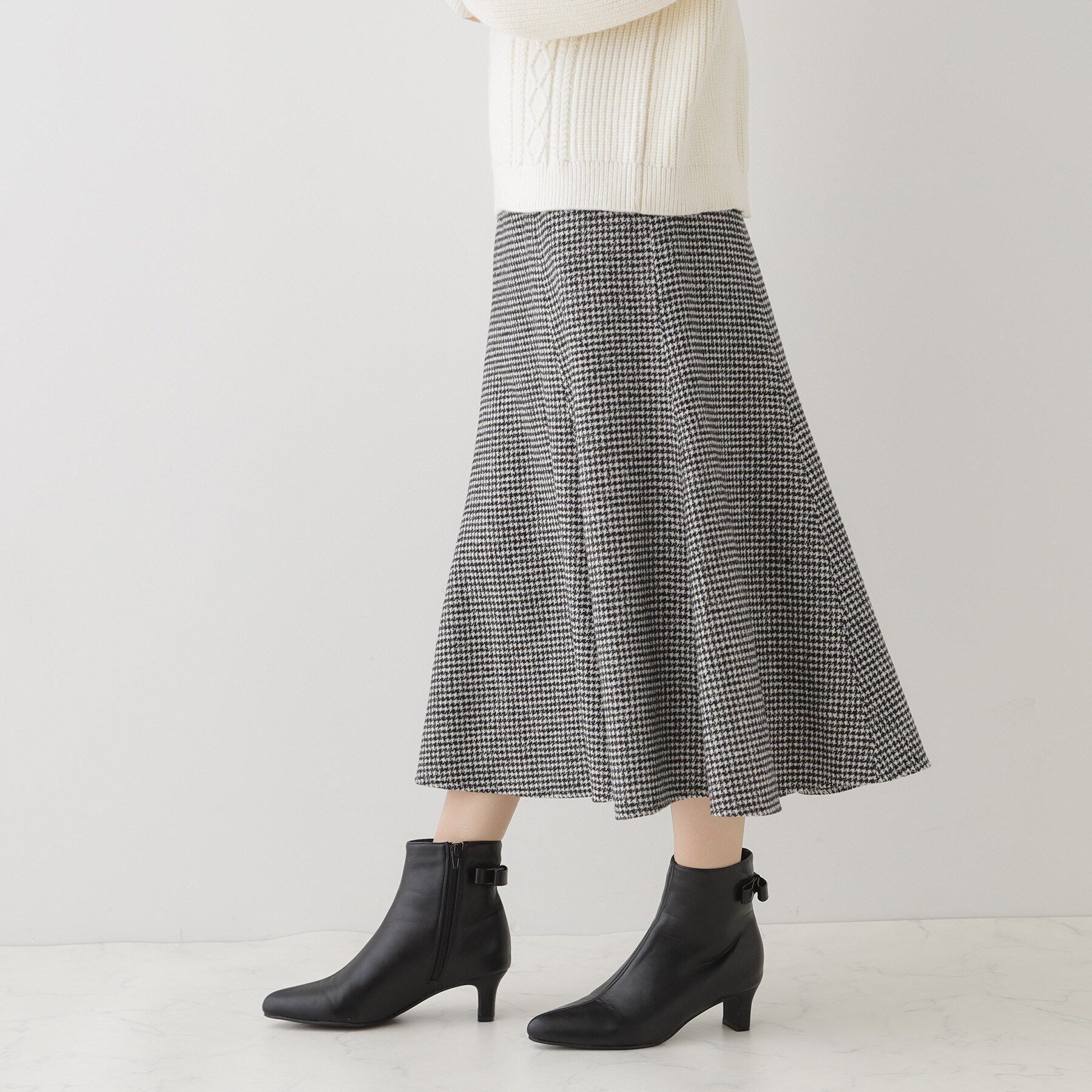 Couture broach「【上品・美シルエット】ラメ千鳥マーメイドスカート」|スカート|