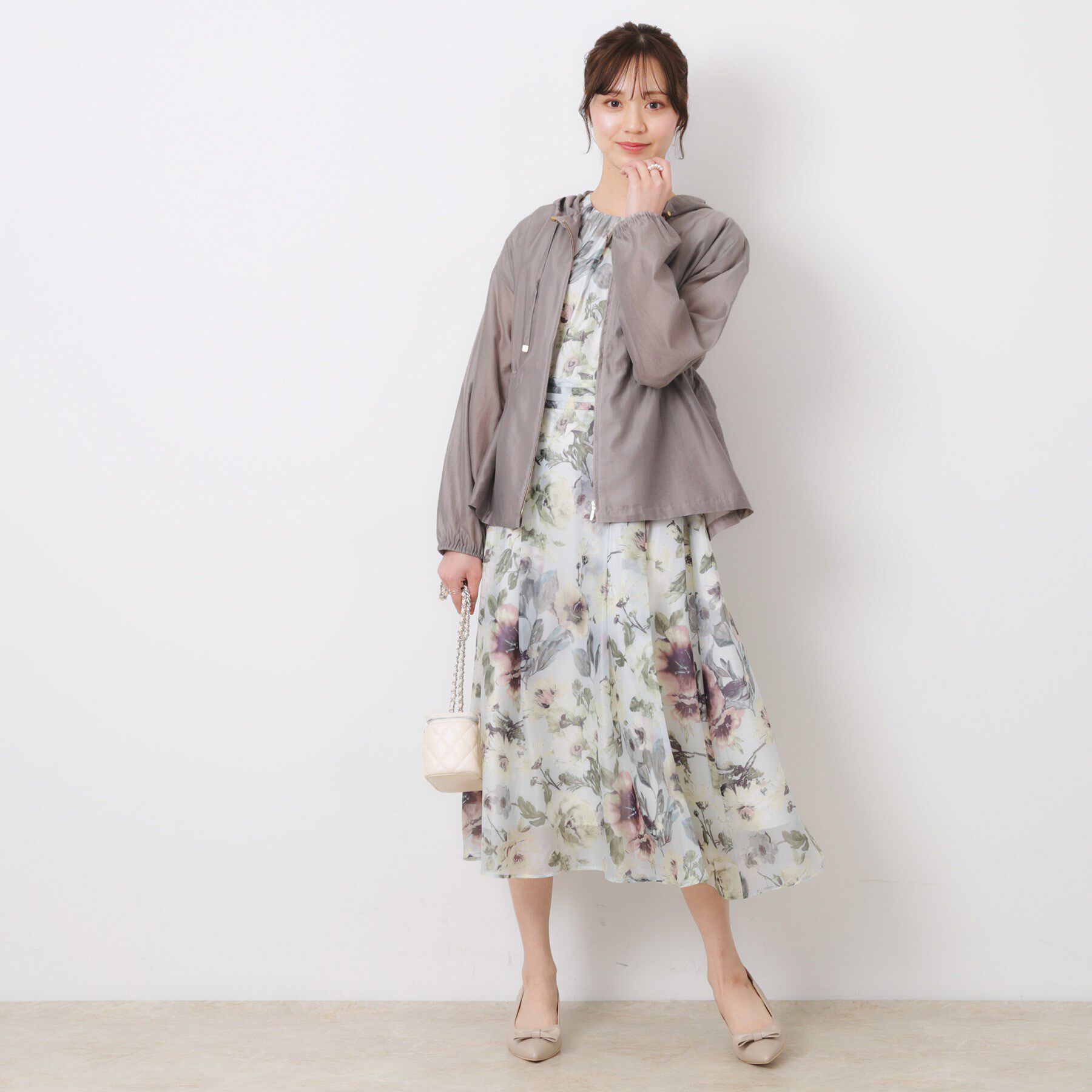 Couture broach「【オシャレな透け感・ペプラム】愛されシアーマンパ」|ブルゾン・スタジャン|