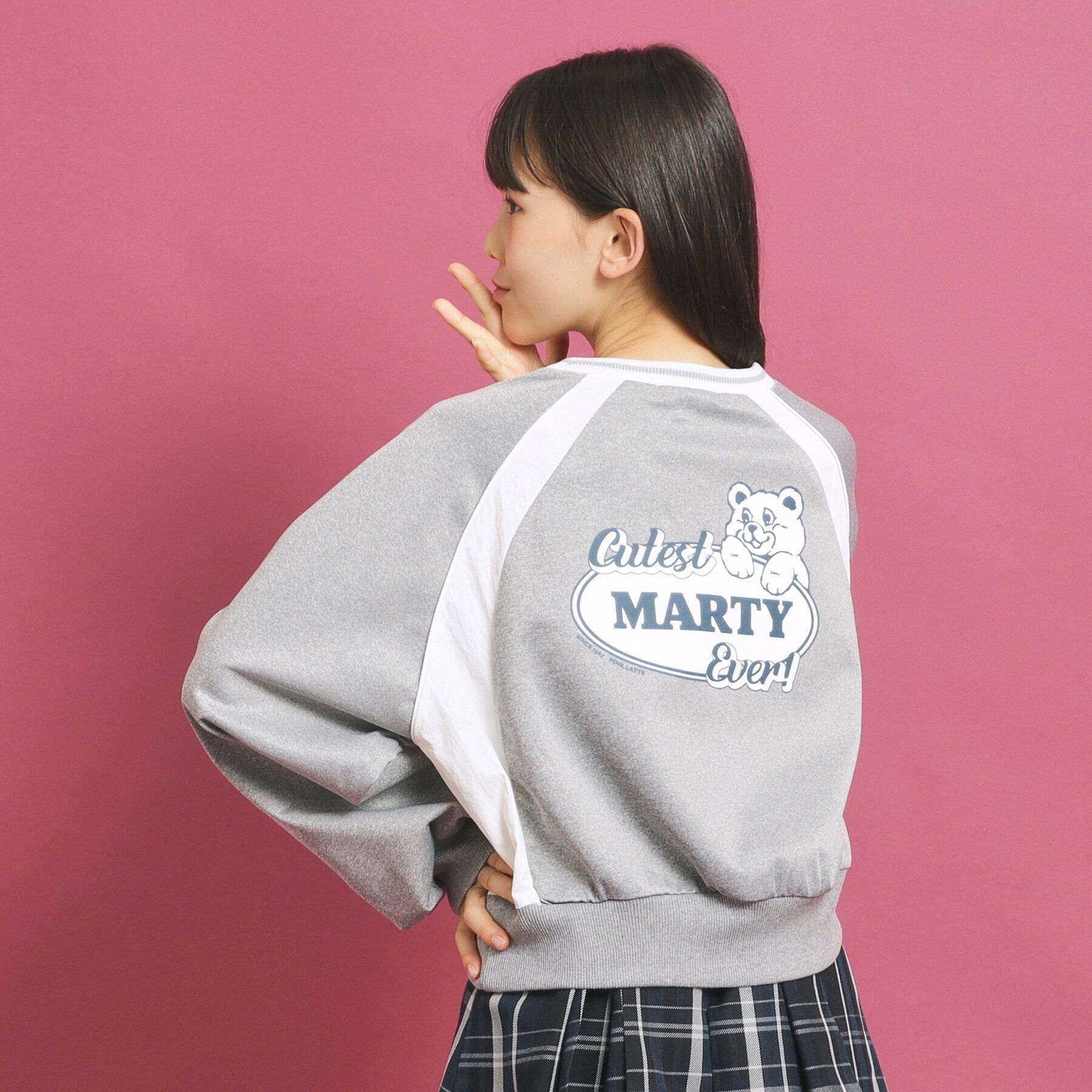 PINK-latte「アニマルプリントスウェット」|その他|ライトグレー(011