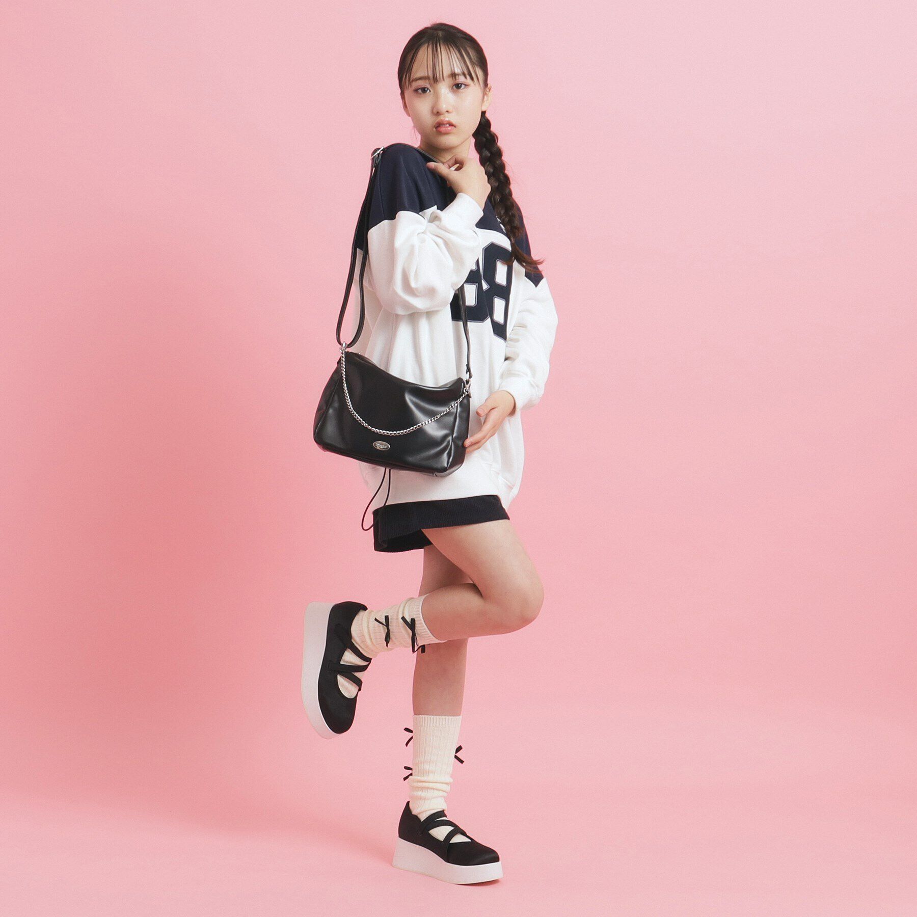 PINK-latte「【2WAY】ドロストショルダーバッグ」|ショルダー・メッセンジャー|