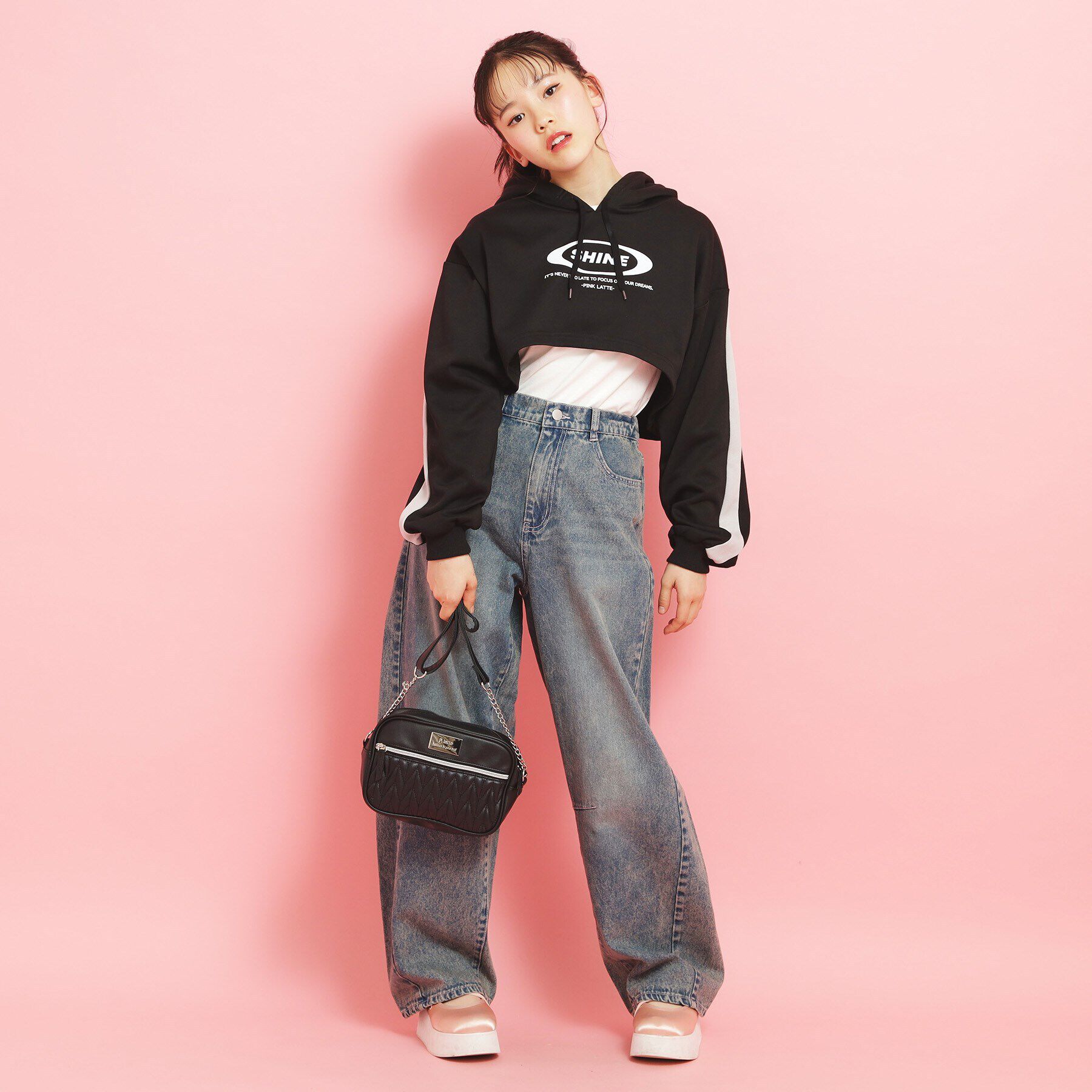 PINK-latte「ガーリーキルトショルダー」|ショルダー・メッセンジャー|