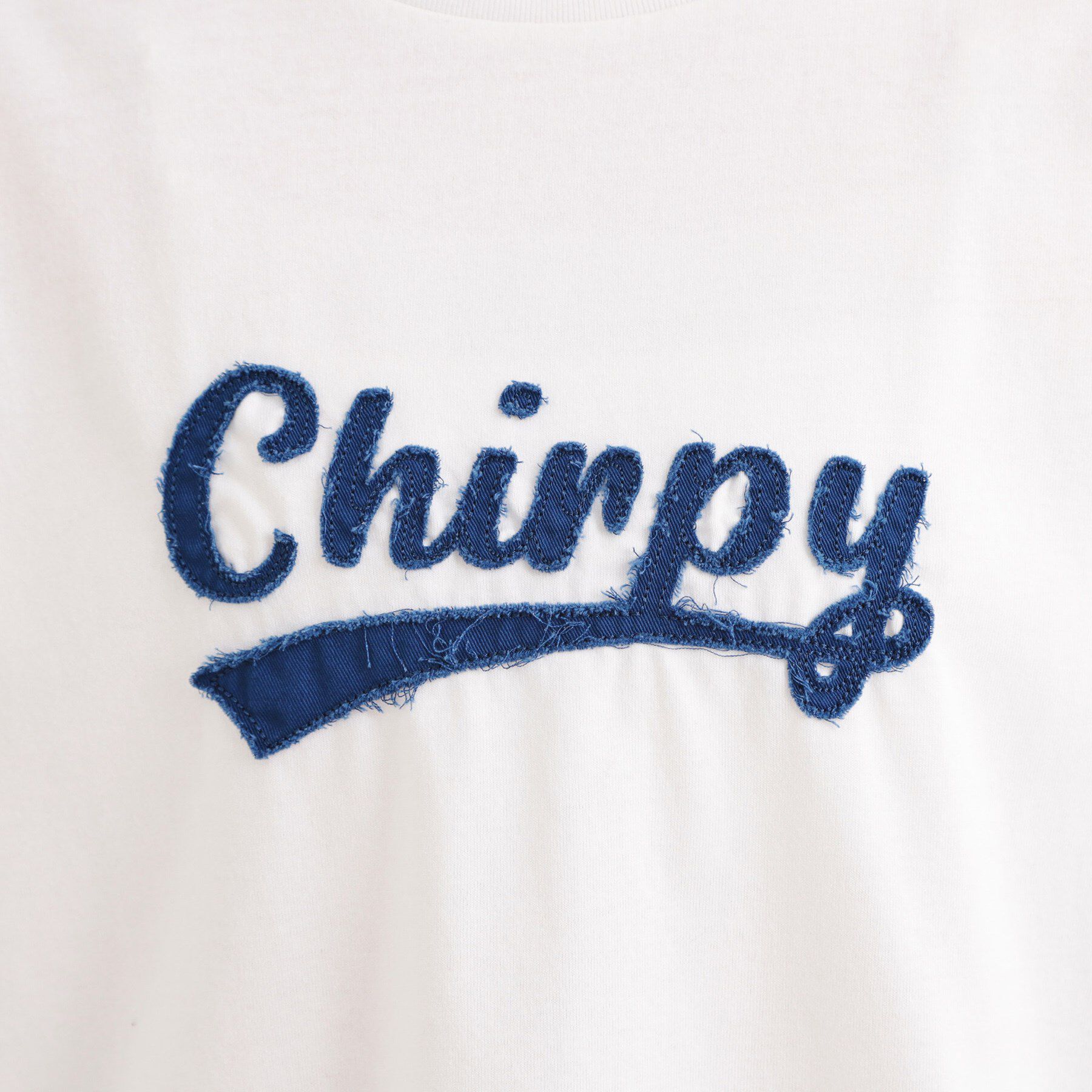 PINK-latte「ツイルアップリケTシャツ」|Tシャツ・カットソー|