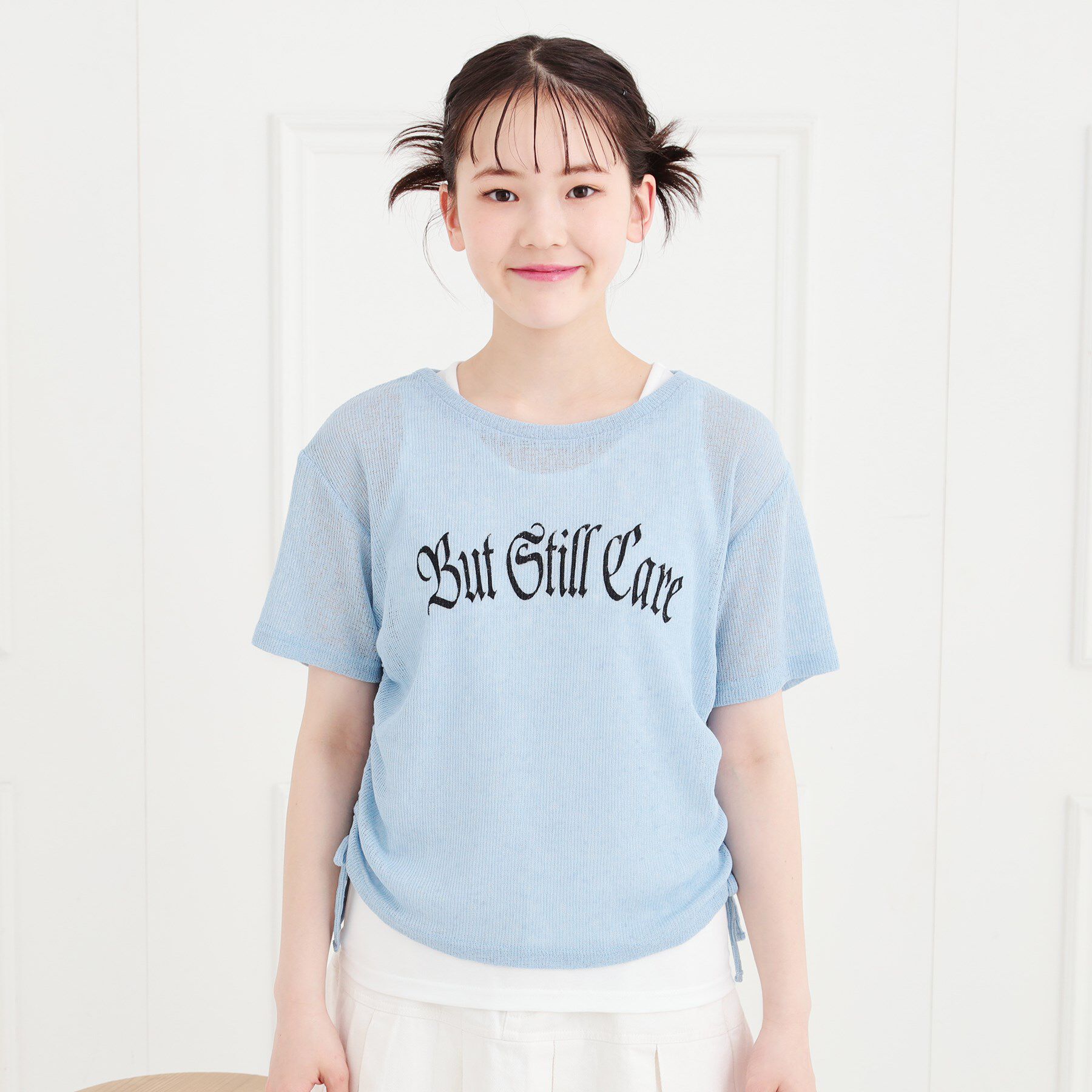 PINK-latte「【セットアイテム】透かし編みドロストトップス＋タンク」|その他|