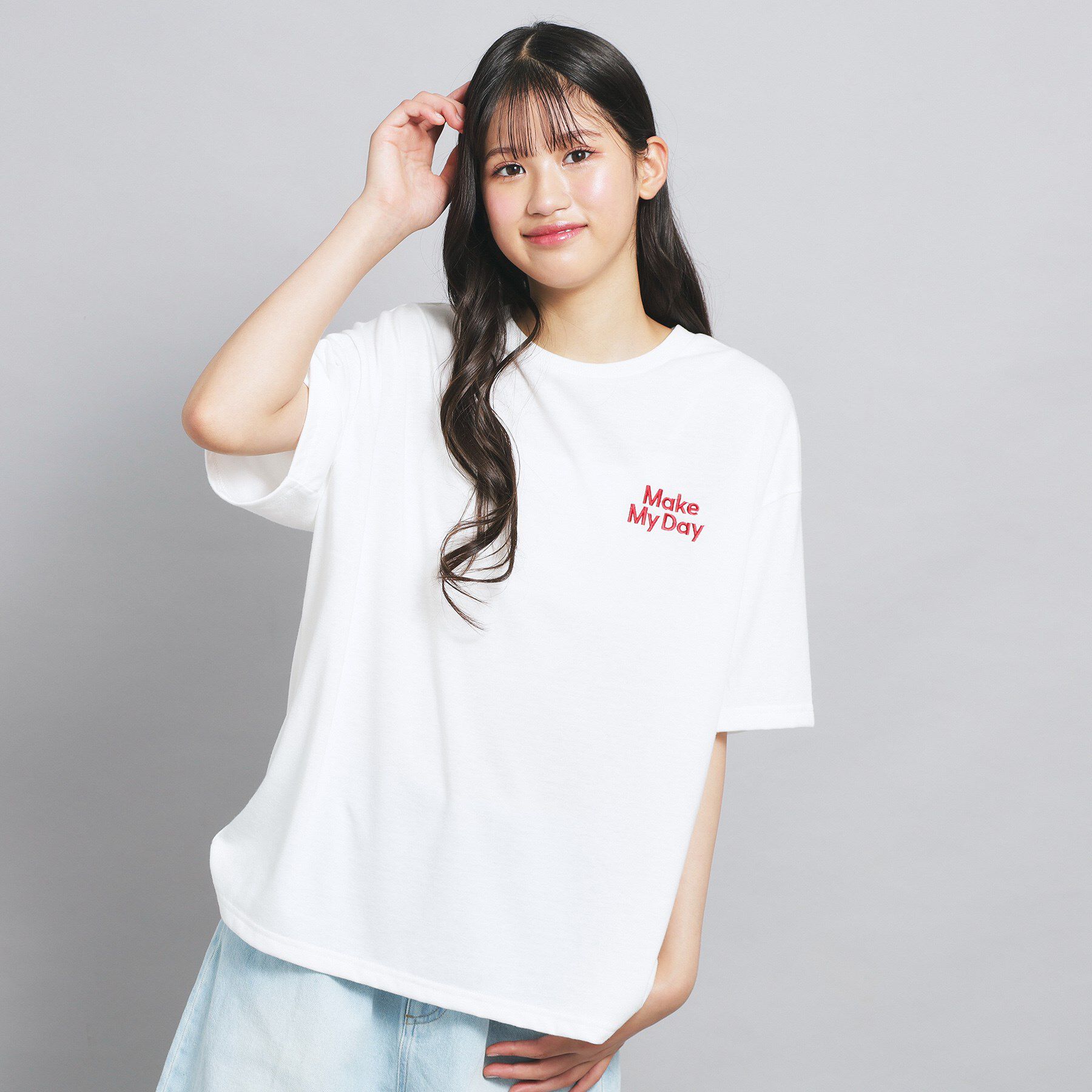 PINK-latte「くまいっぱいビッグTシャツ」|Tシャツ・カットソー|