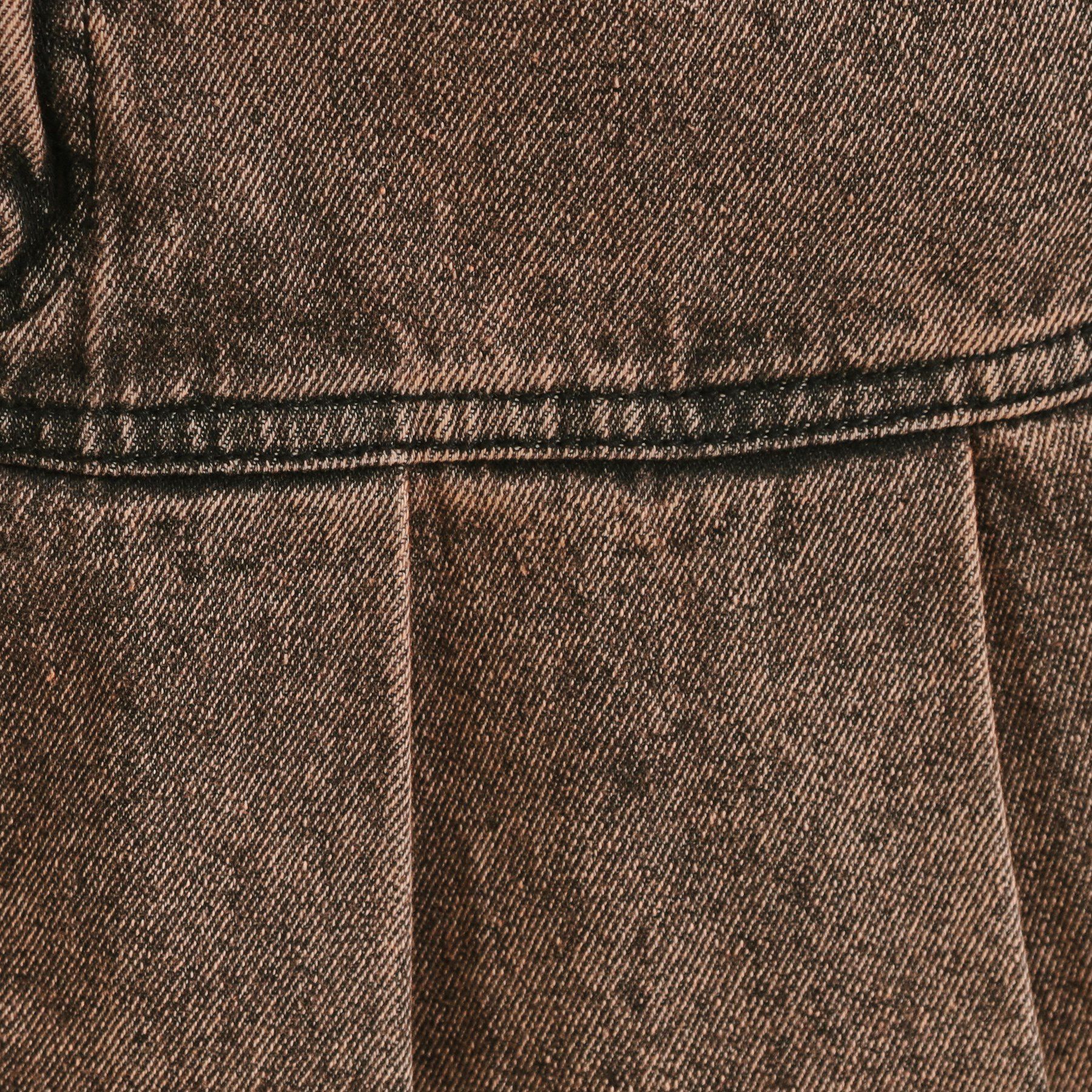 PINK-latte「デニム裾プリーツスカート」|スカート|