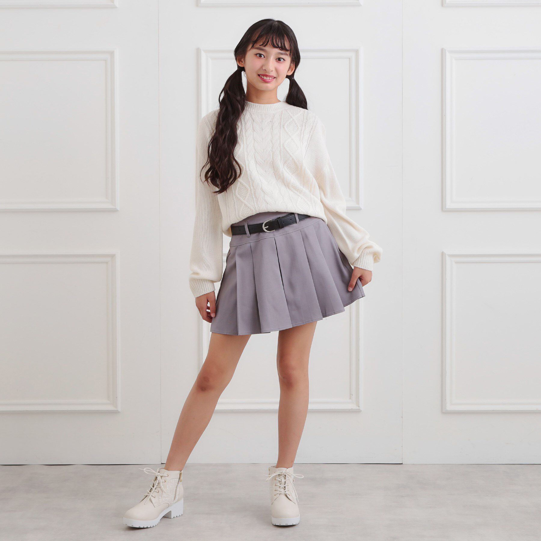 PINK-latte「【プチプラ】ケーブルニット」|ニット・セーター|