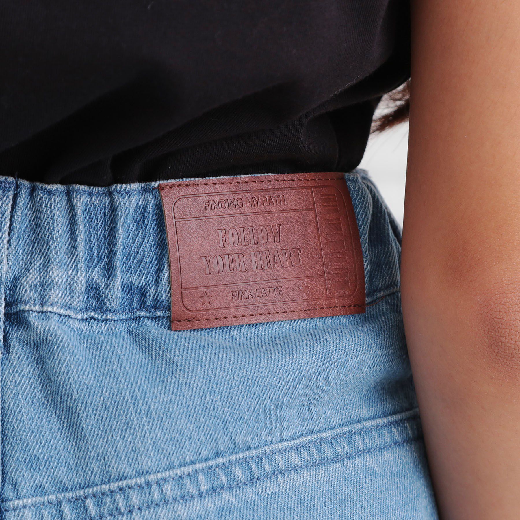 PINK-latte「ダメージワイドデニムパンツ」|その他|