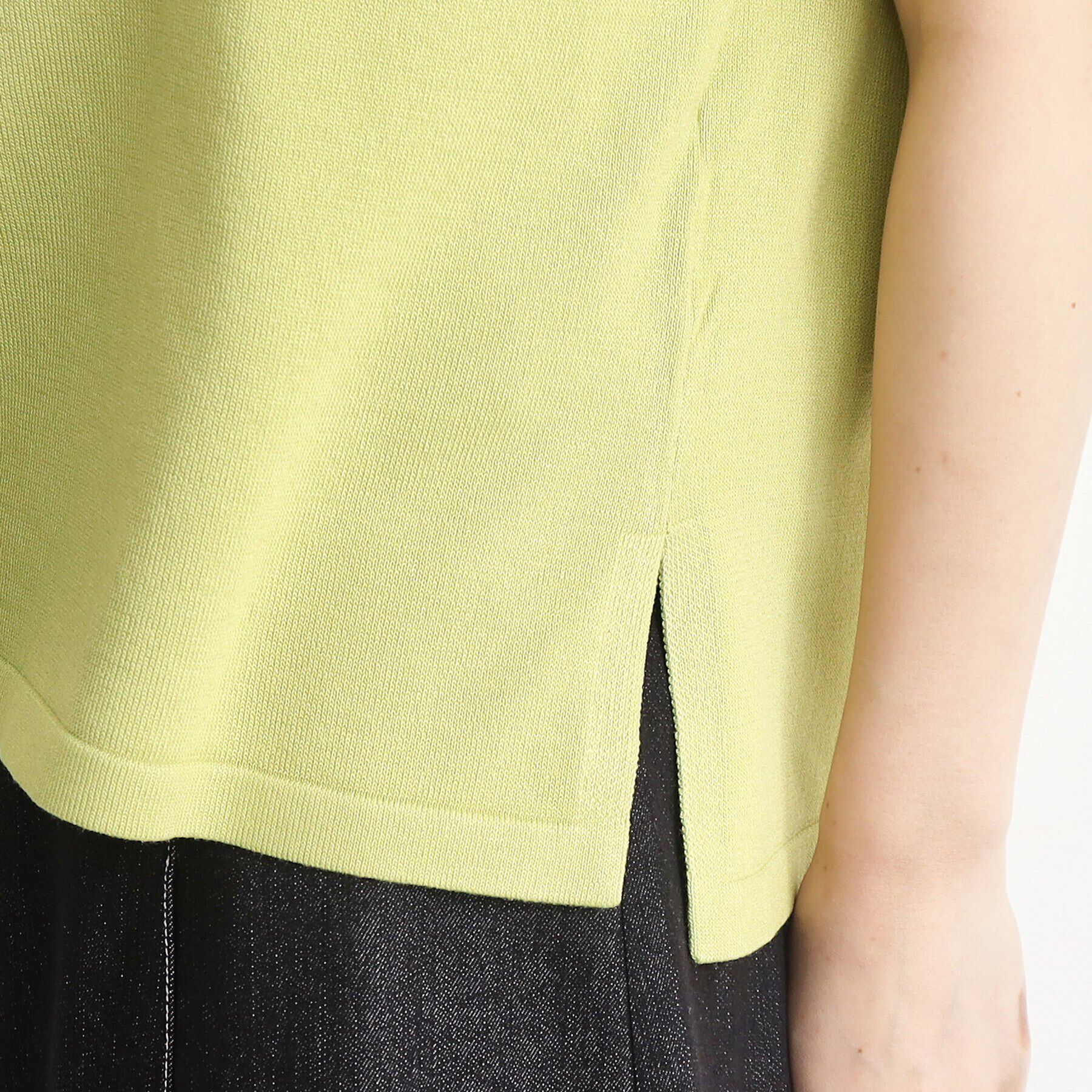 THE SHOP TK「【UVケア/さらりと柔らかい/洗える】フレンチスリーブニットTEE」|ニット・セーター|