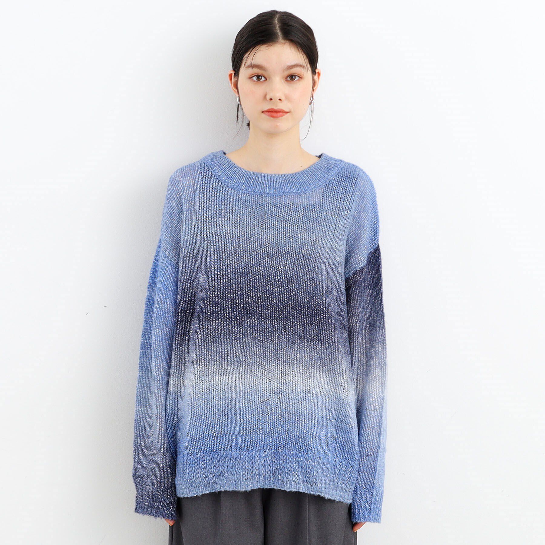 THE SHOP TK「【ヒルナンデス！で紹介】グラデーションシアーニット」|ニット・セーター|