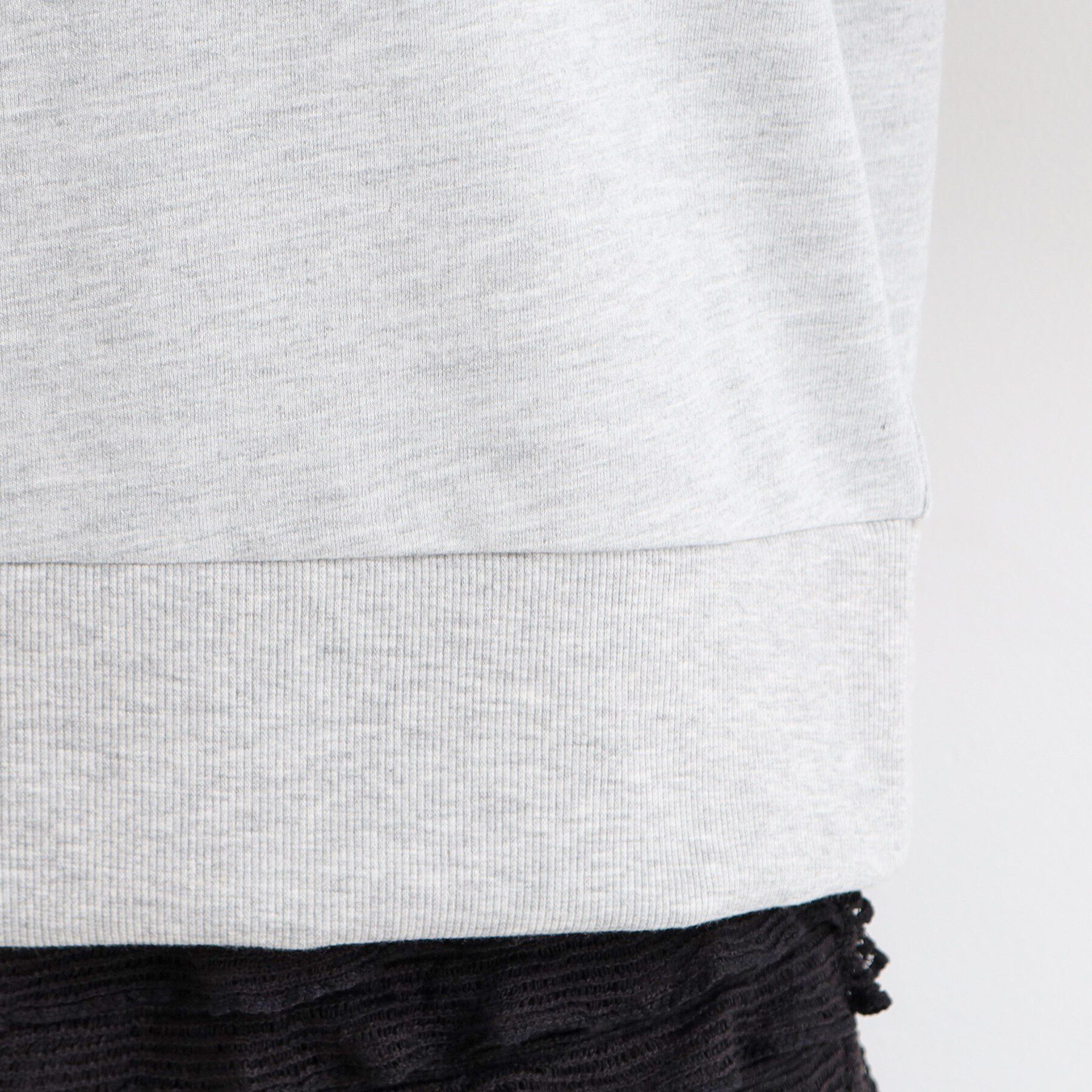 THE SHOP TK「【リラクシー/チュニック丈】6分袖裏毛刺繍プルオーバー/洗える」|Tシャツ・カットソー|