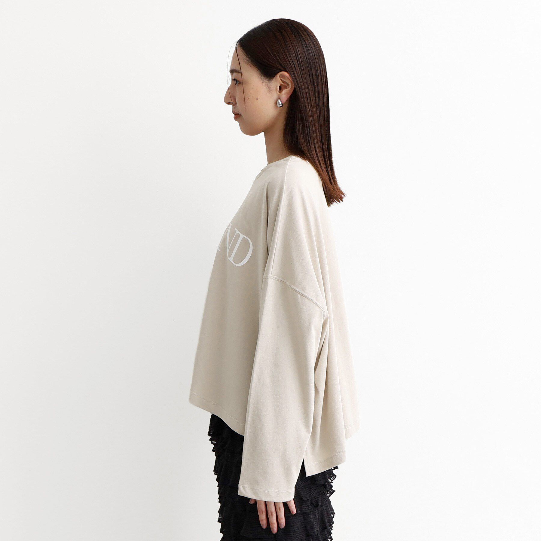 THE SHOP TK「ルーズシルエットロゴTシャツ【洗える】」|Tシャツ・カットソー|