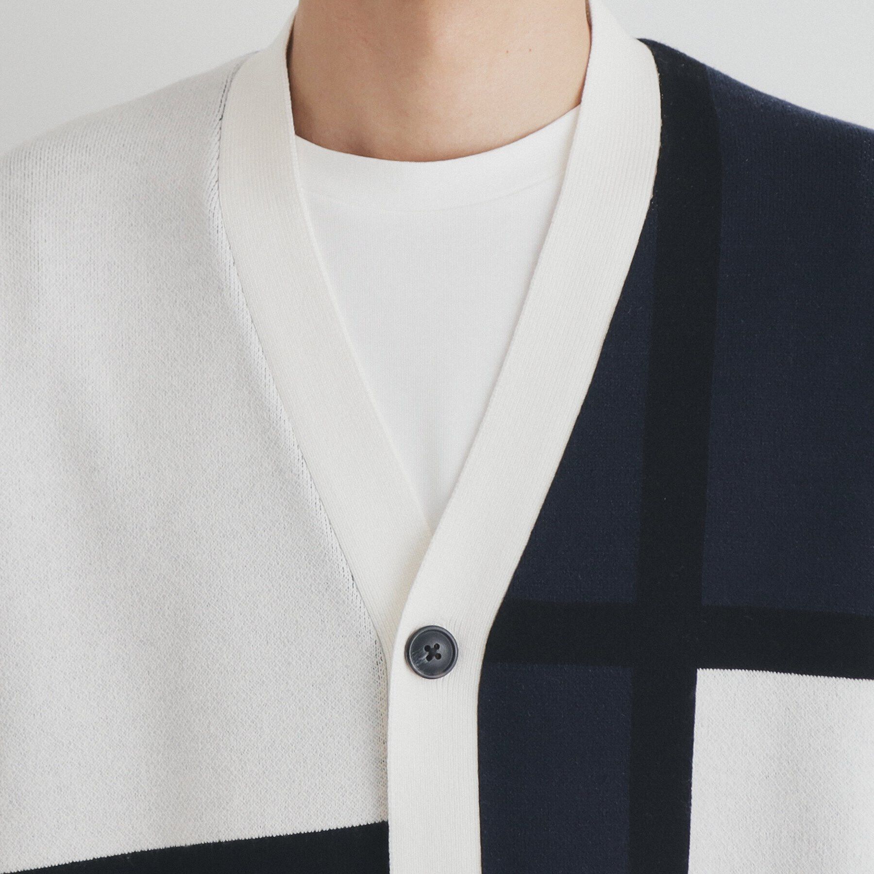 THE SHOP TK「パネルジャカードニットカーディガン」|カーディガン|