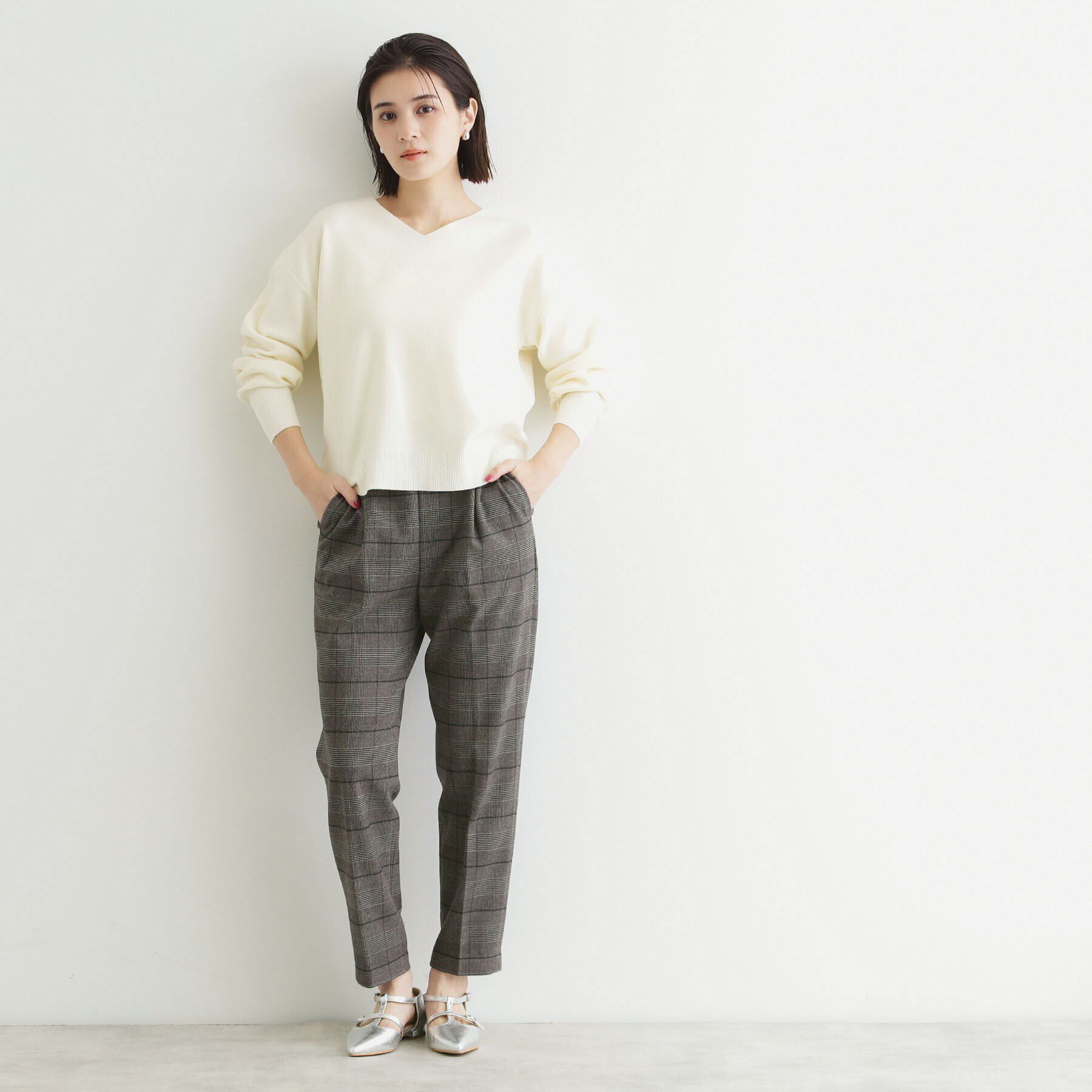 THE SHOP TK「【洗える】両面起毛テーパードパンツ」|その他|