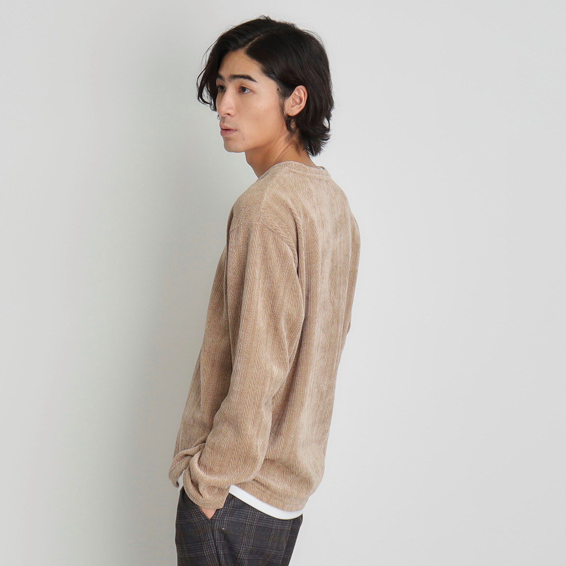 THE SHOP TK「シェニールケーブルプルオーバー」|Tシャツ・カットソー|