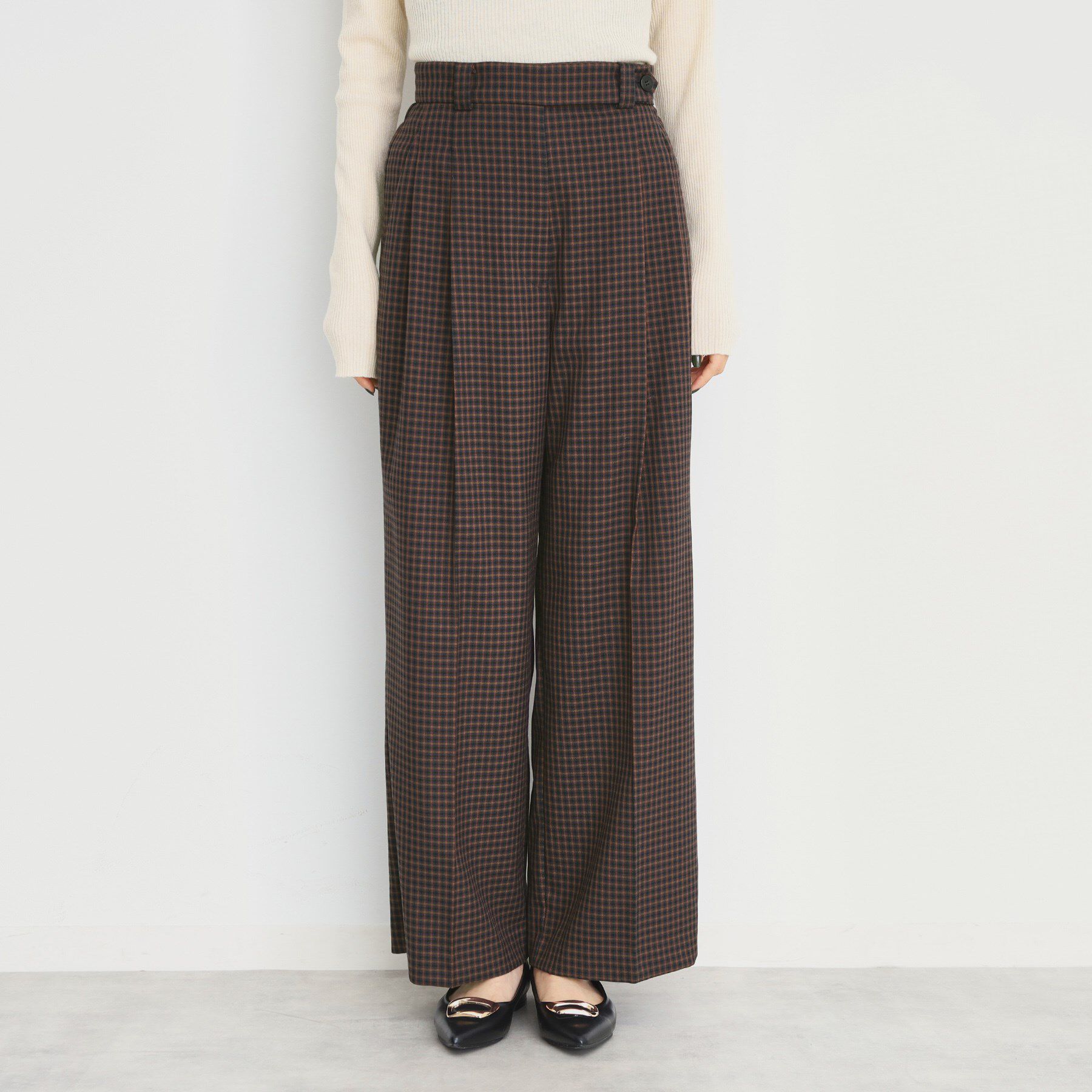 THE SHOP TK「【洗えるパンツ】裏起毛タックワイド」|その他|