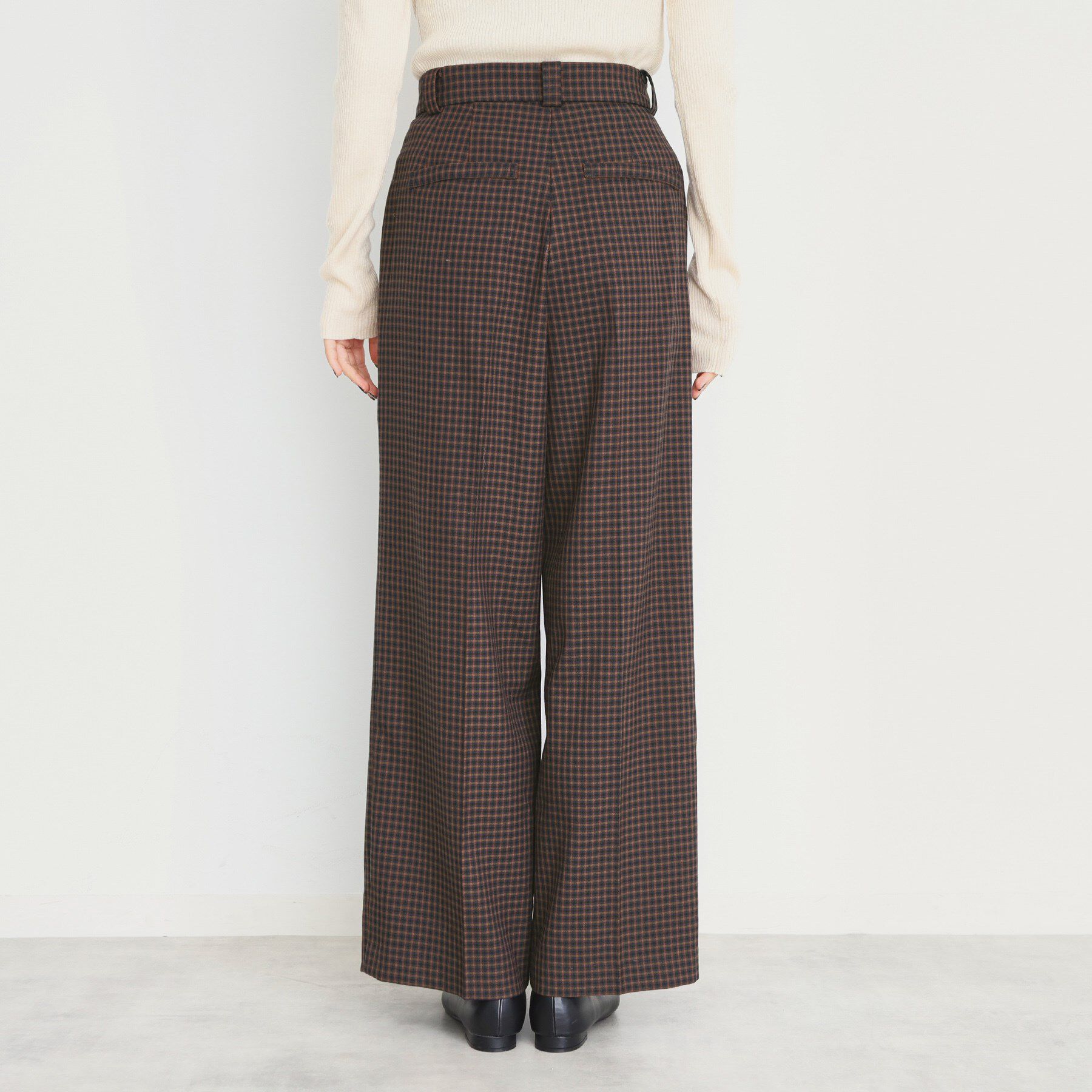 THE SHOP TK「【洗えるパンツ】裏起毛タックワイド」|その他|