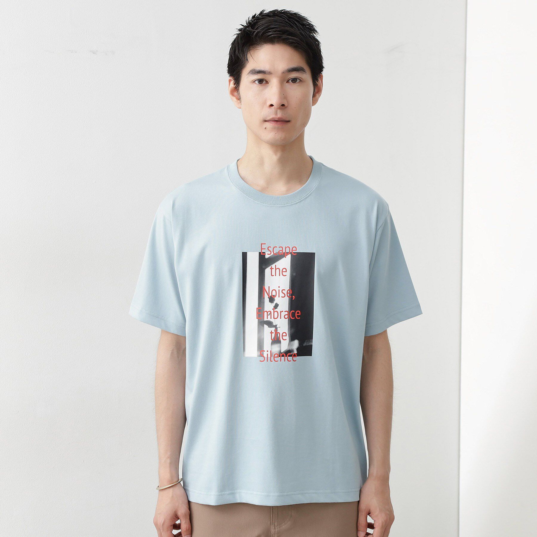 THE SHOP TK「リサイクルアート半袖Tシャツ【接触冷感/洗濯機OK】」|Tシャツ・カットソー|