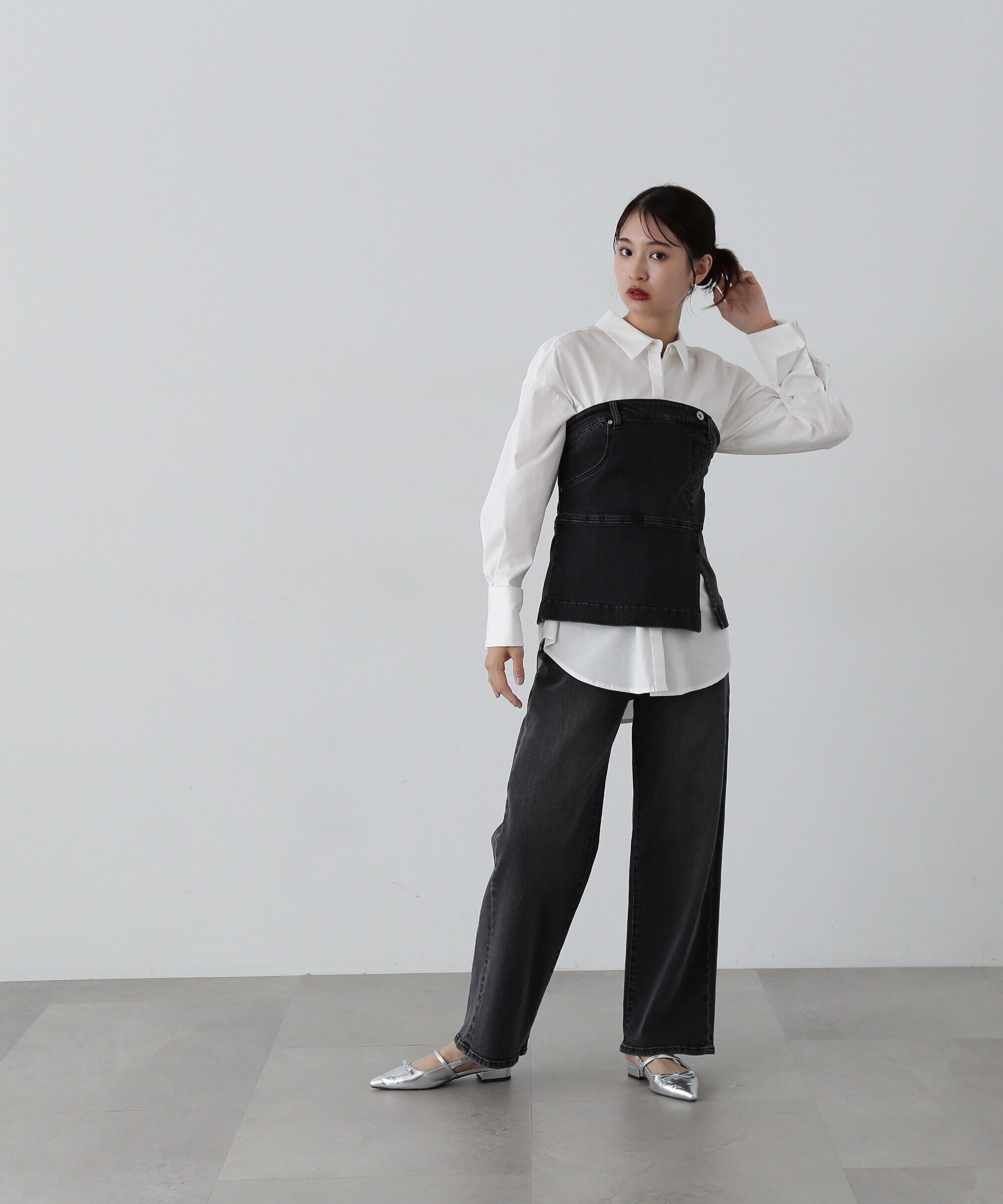  「5ポケットワイドデニムパンツ」|その他|