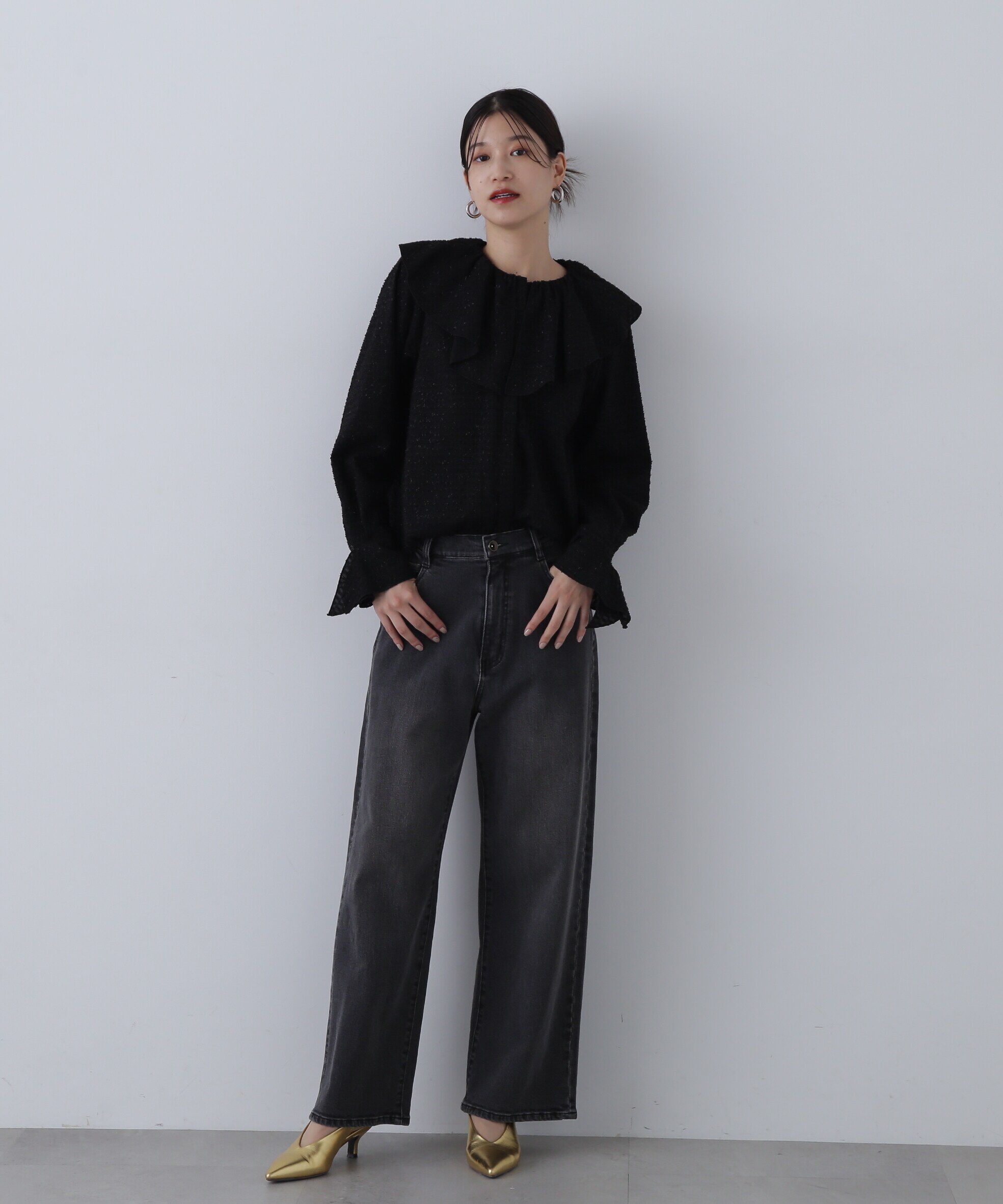  「5ポケットワイドデニムパンツ」|その他|