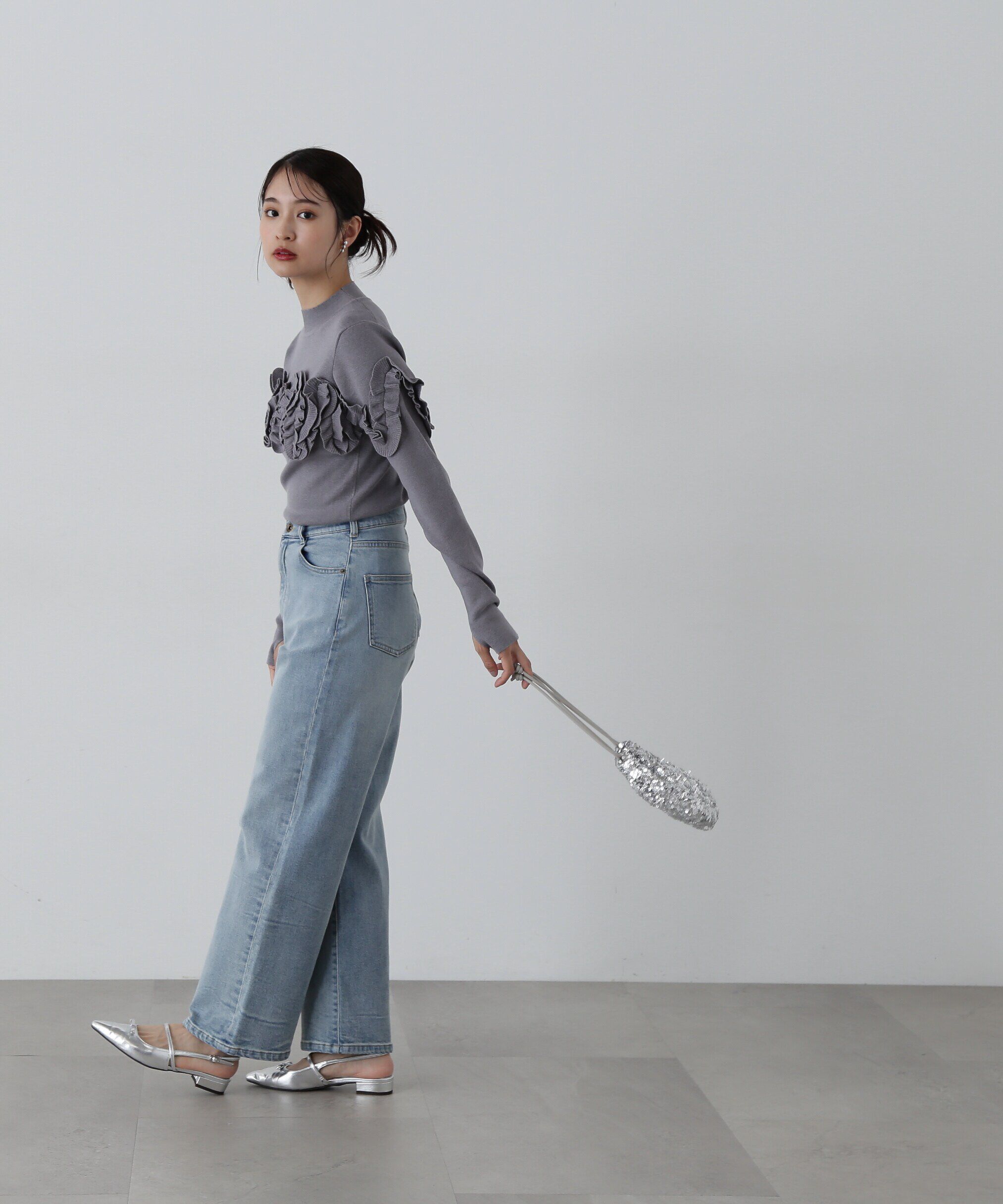  「5ポケットワイドデニムパンツ」|その他|