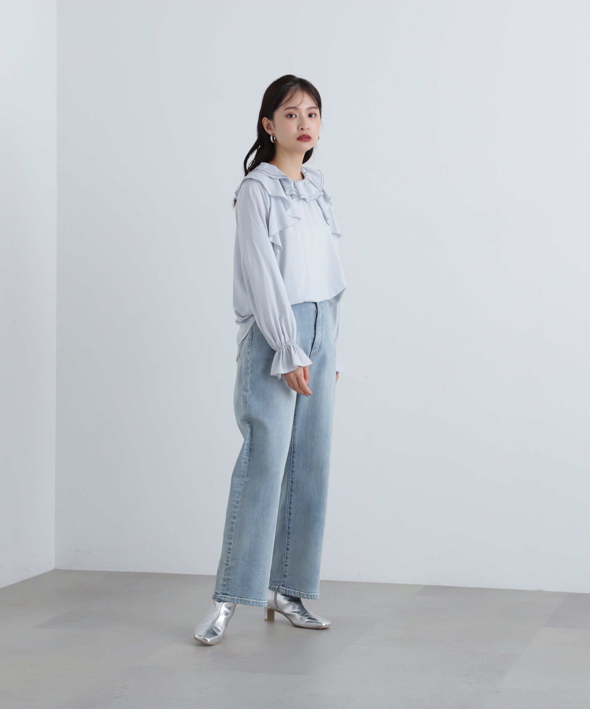  「5ポケットワイドデニムパンツ」|その他|