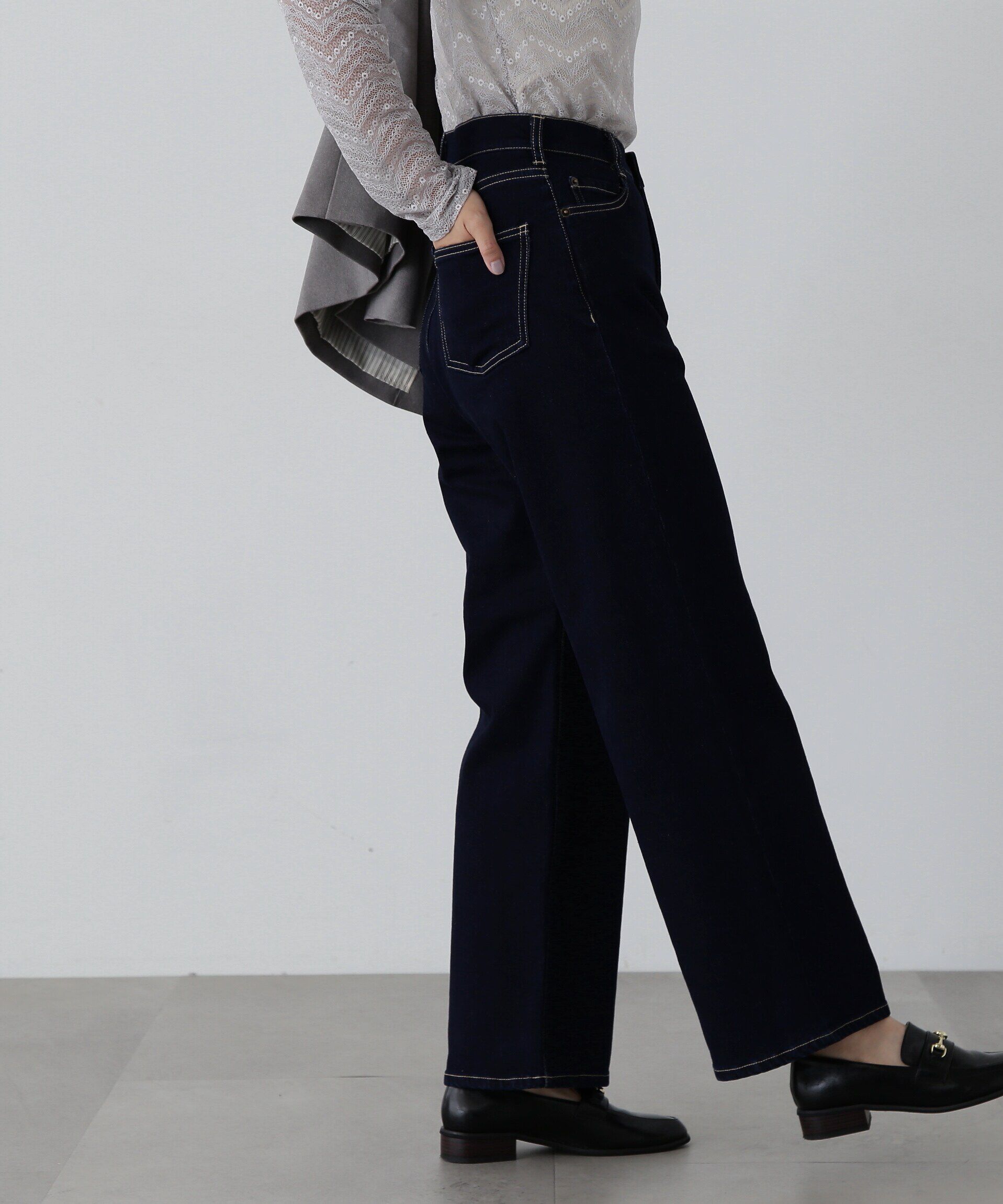  「5ポケットワイドデニムパンツ」|その他|