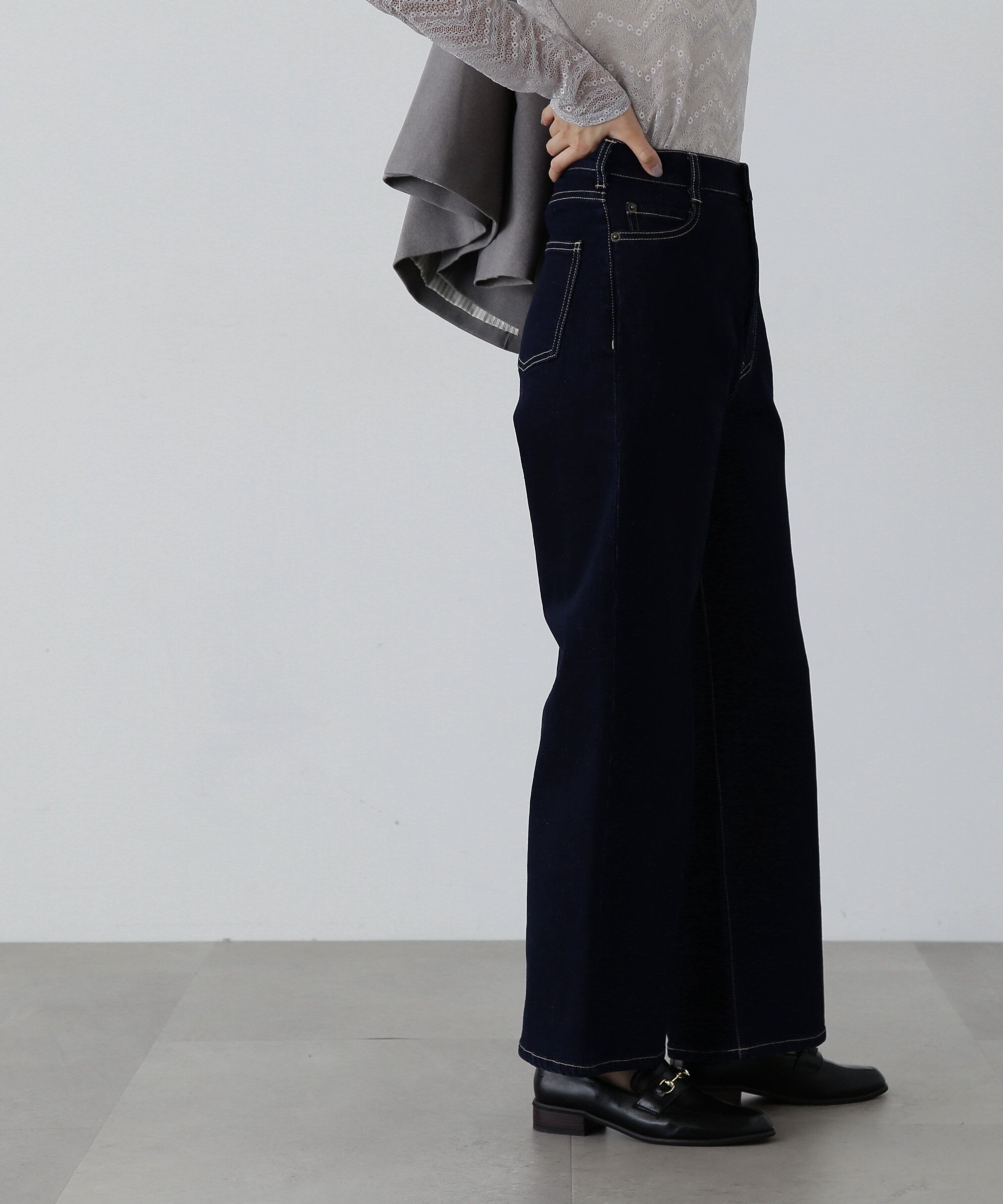  「5ポケットワイドデニムパンツ」|その他|