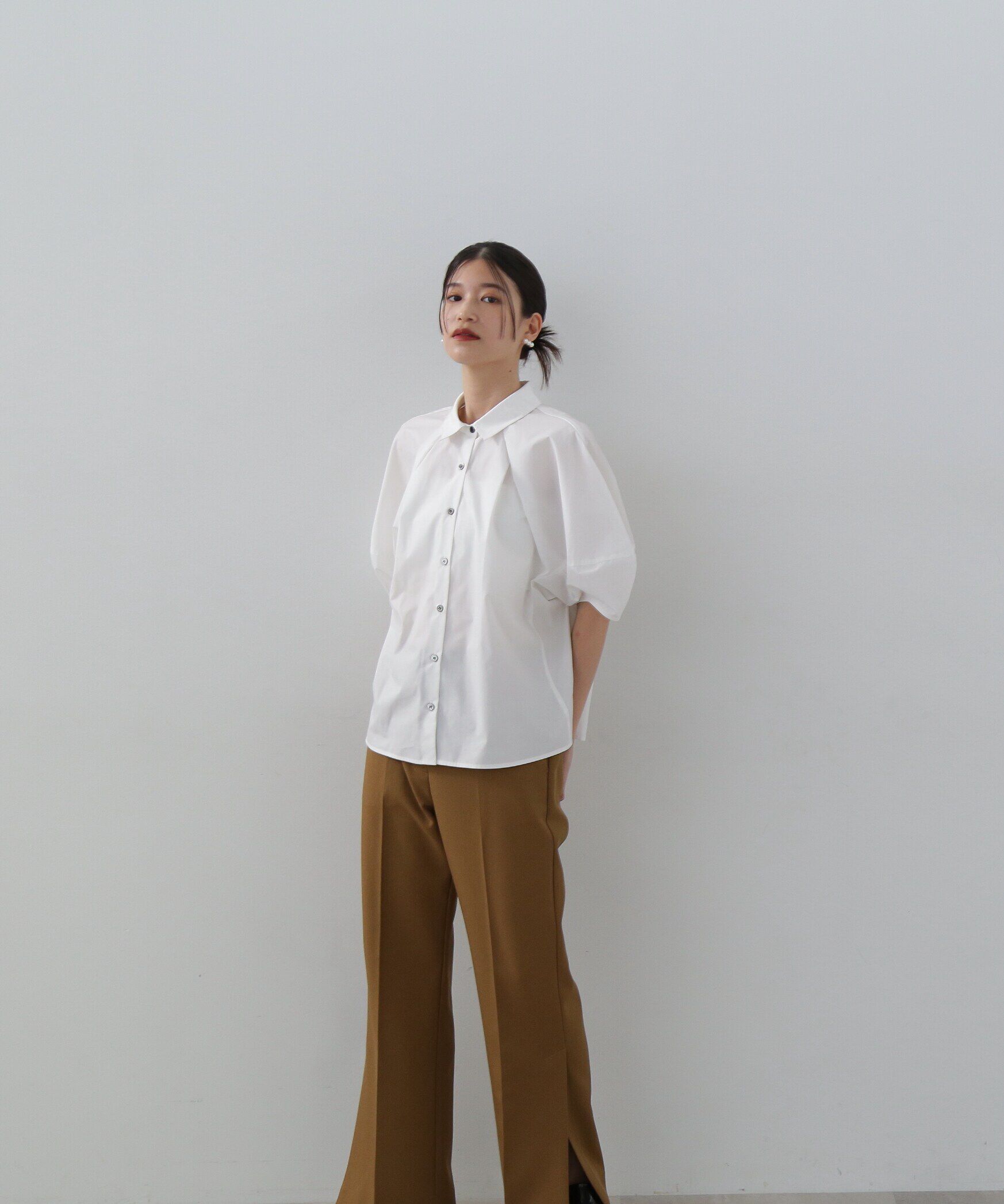  「ランタンスリーブブラウス」|シャツ・ブラウス|