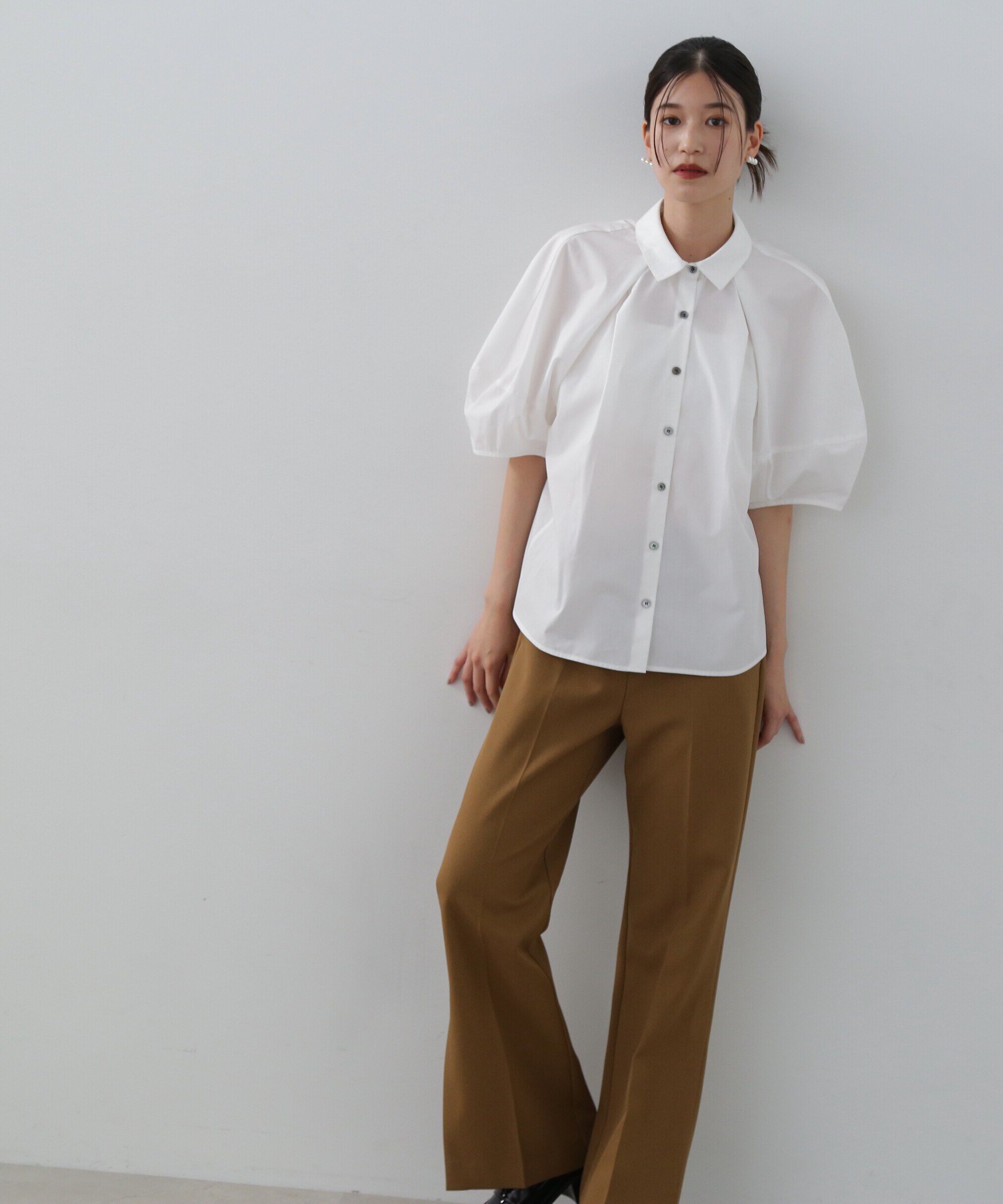  「ランタンスリーブブラウス」|シャツ・ブラウス|