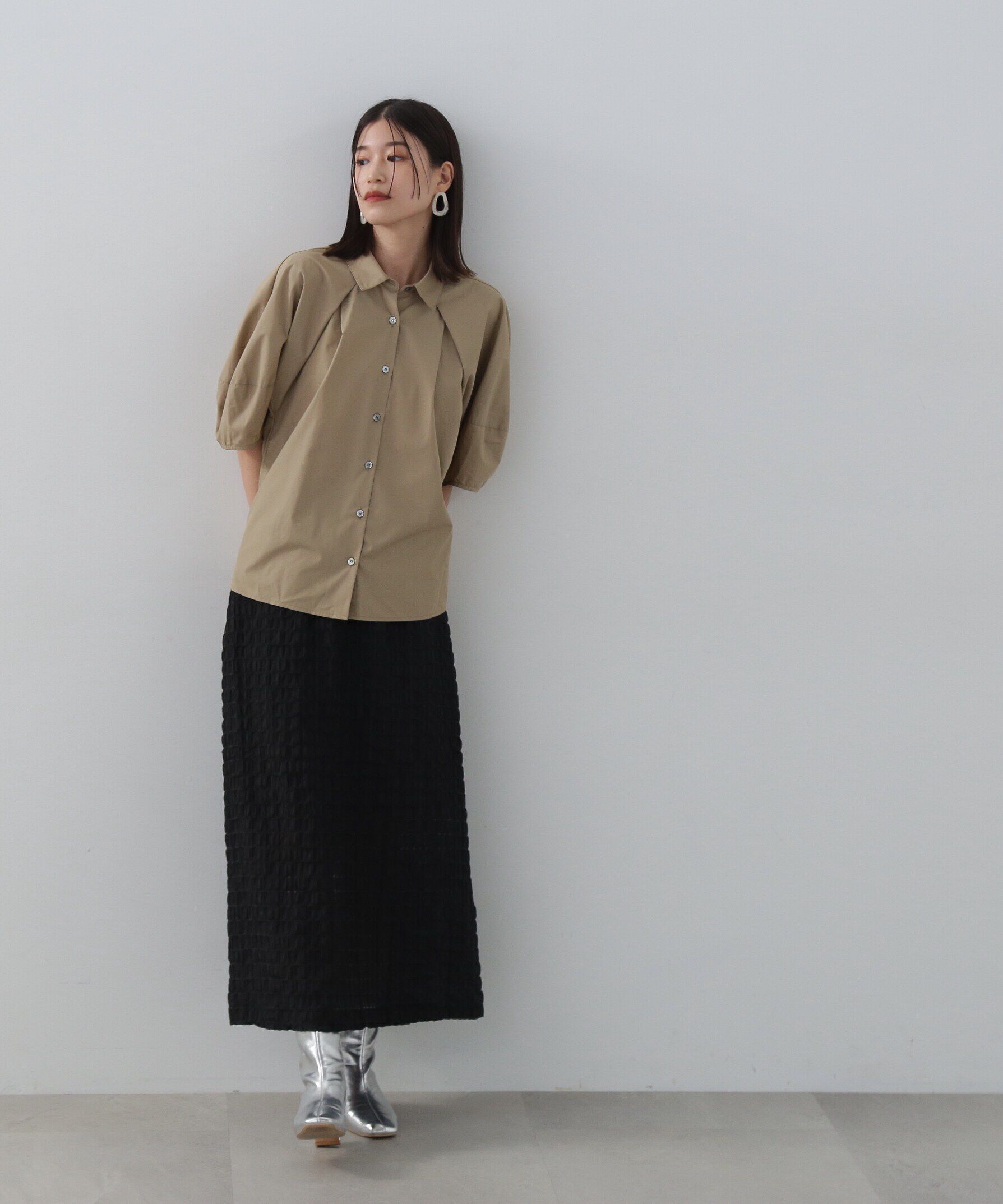  「ランタンスリーブブラウス」|シャツ・ブラウス|