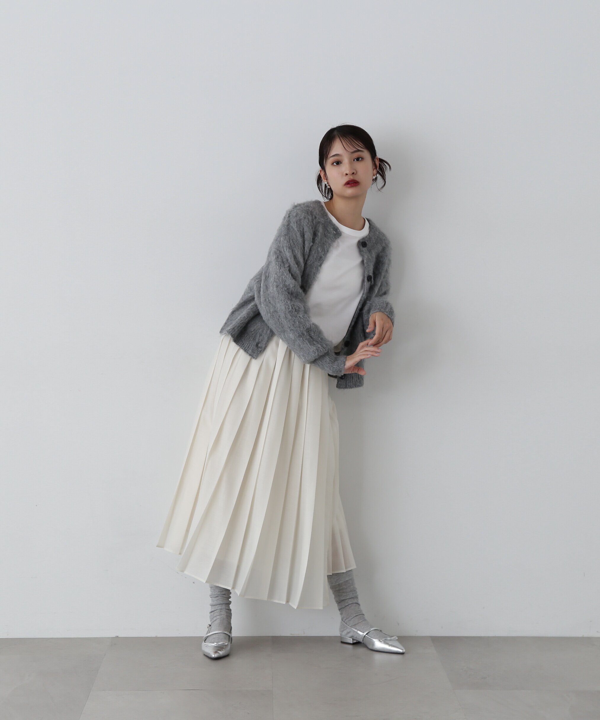  「クルーネックフェザーカーディガン 」|ニット・セーター|