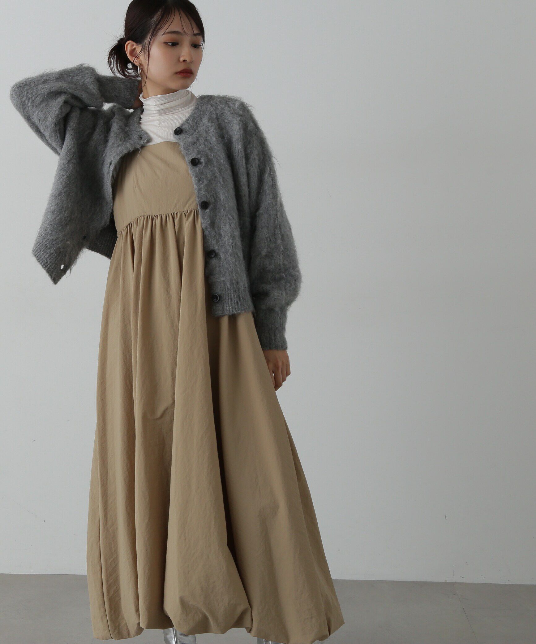  「クルーネックフェザーカーディガン 」|ニット・セーター|