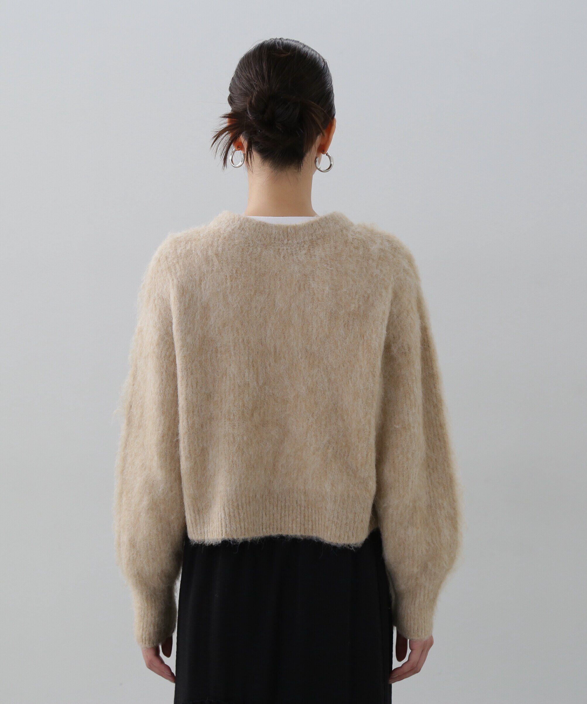  「クルーネックフェザーカーディガン 」|ニット・セーター|