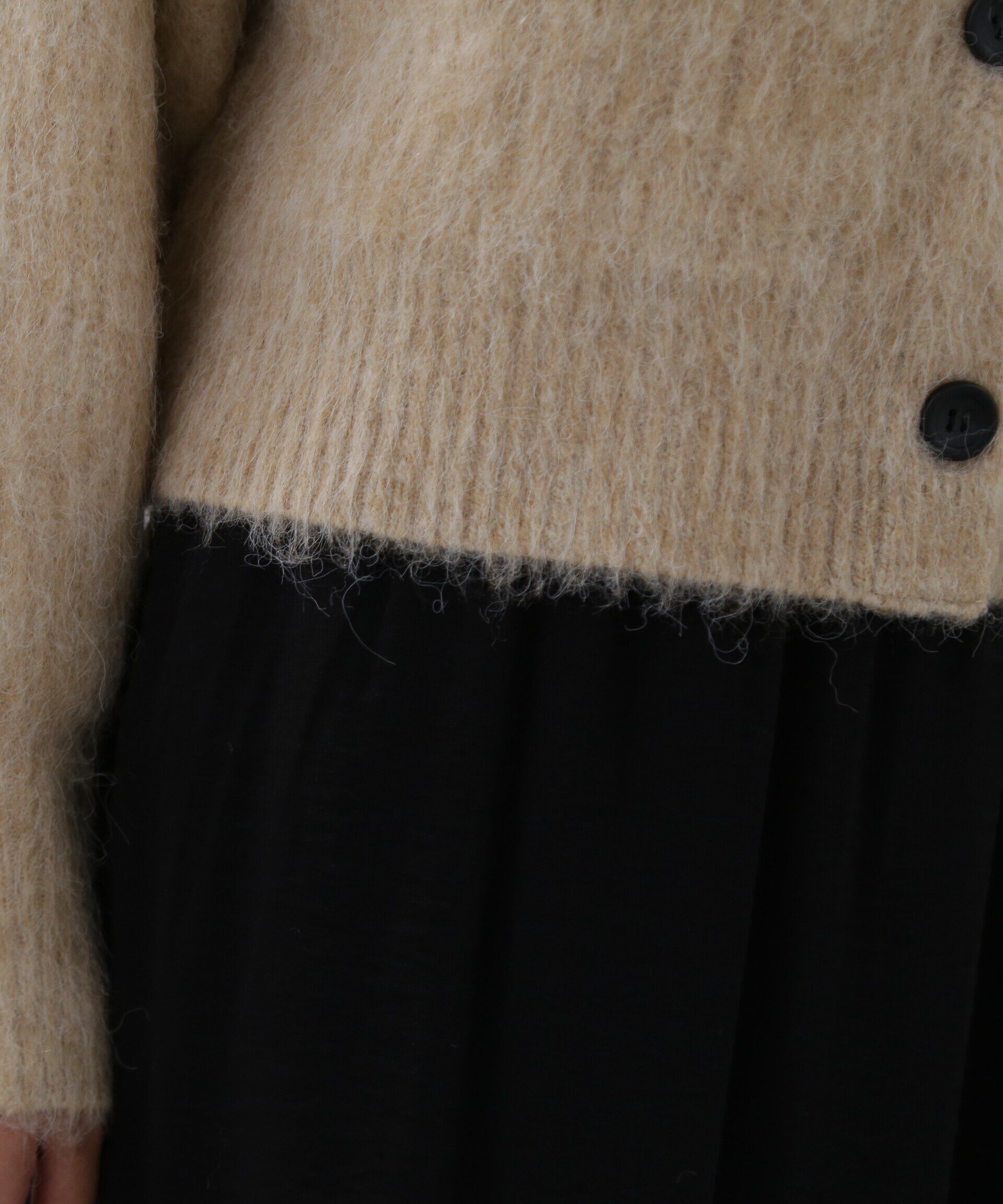  「クルーネックフェザーカーディガン 」|ニット・セーター|