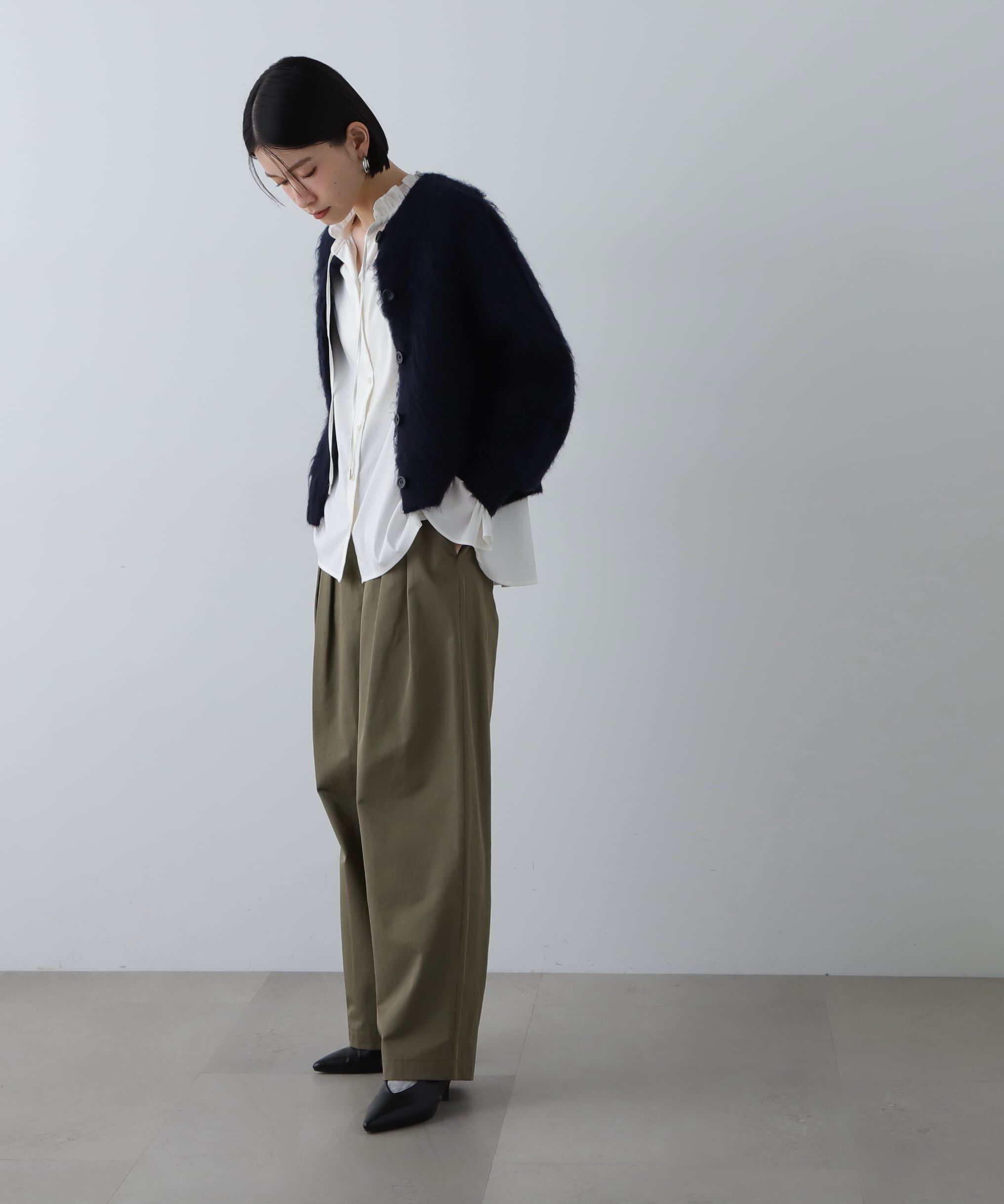  「クルーネックフェザーカーディガン 」|ニット・セーター|