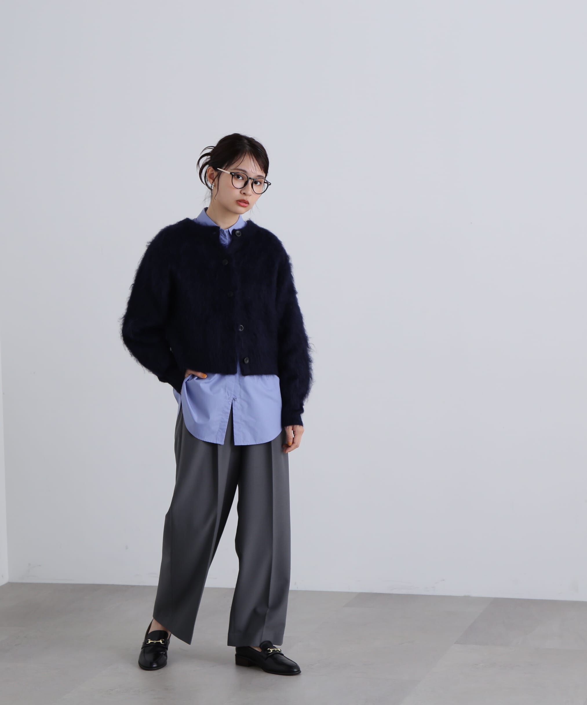  「クルーネックフェザーカーディガン 」|ニット・セーター|