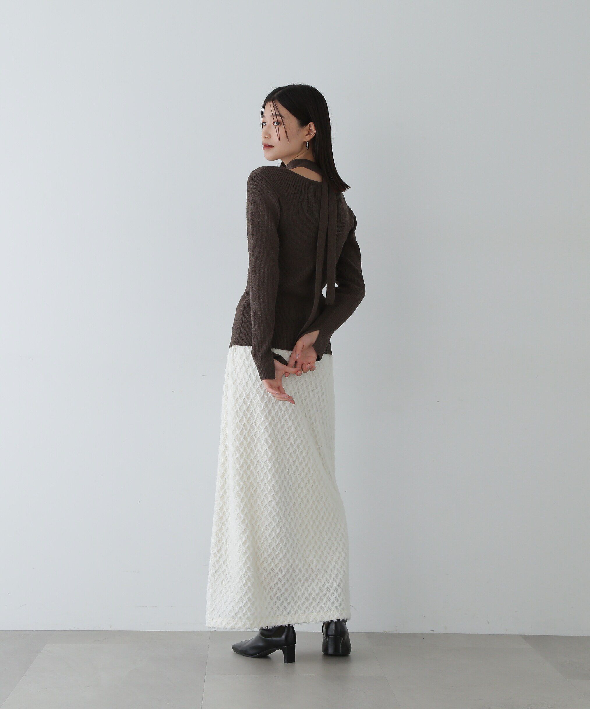  「フラッフィーイージータイトスカート」|スカート|