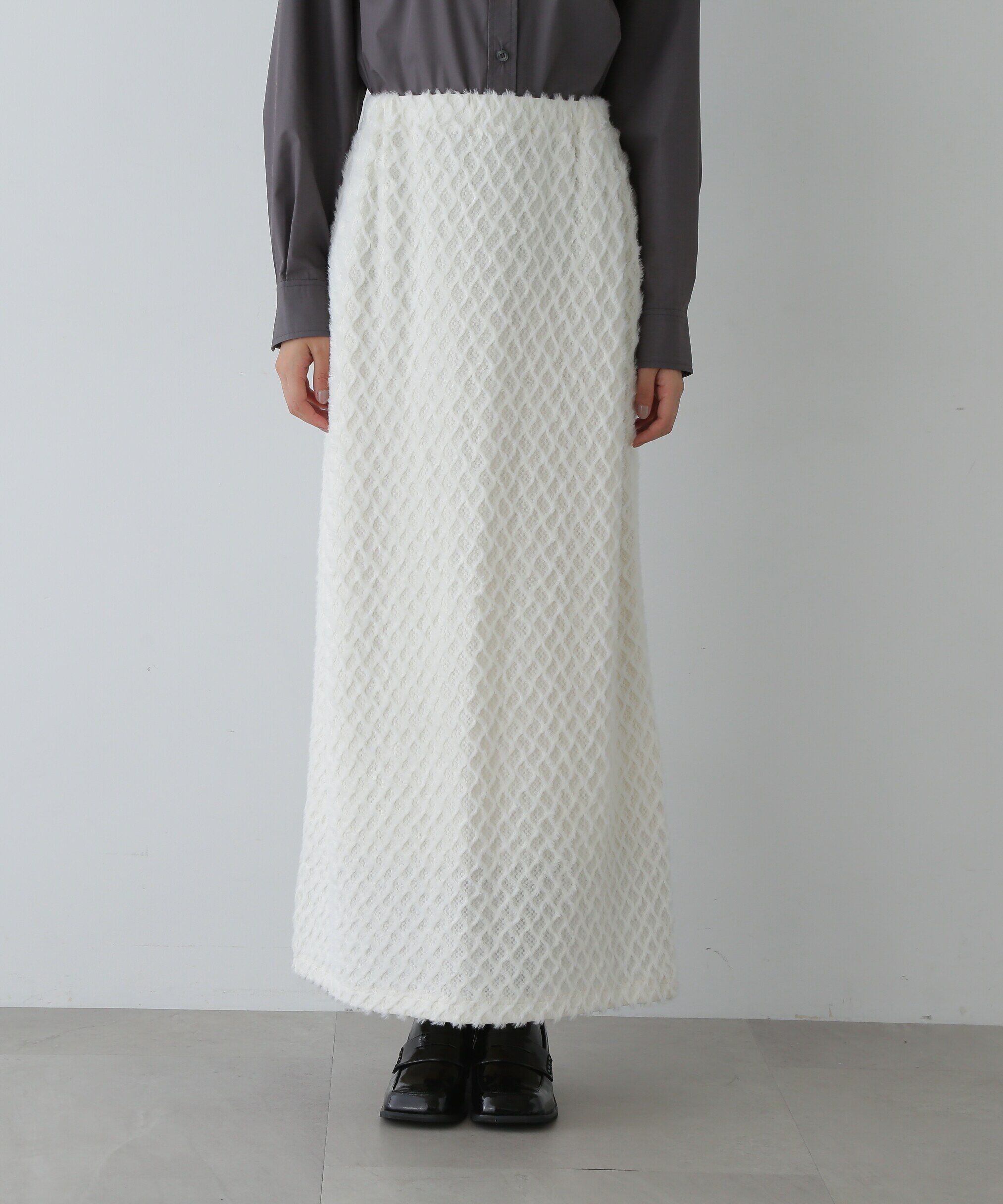  「フラッフィーイージータイトスカート」|スカート|