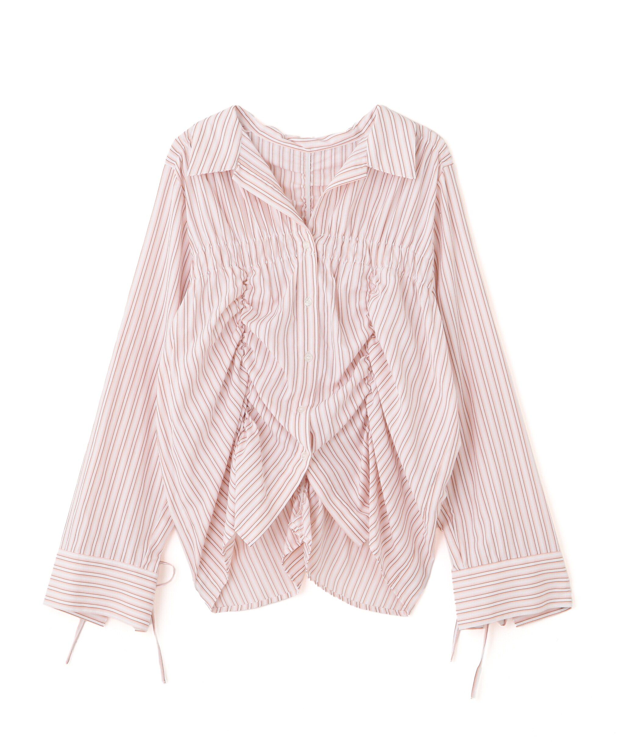  「シャーリングデザインシャツ」|シャツ・ブラウス|