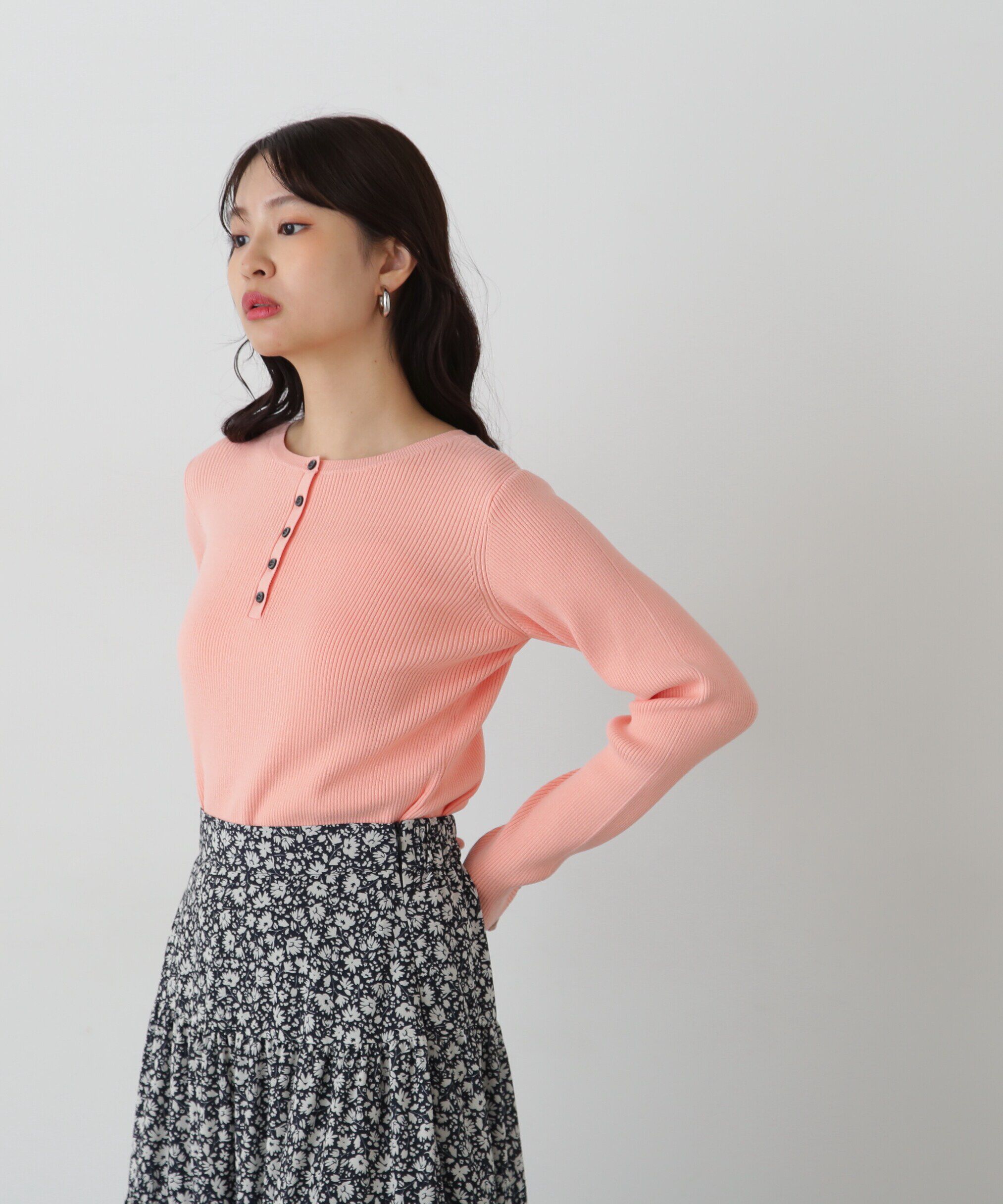  「ヘンリーネックプルオーバーニット」|ニット・セーター|