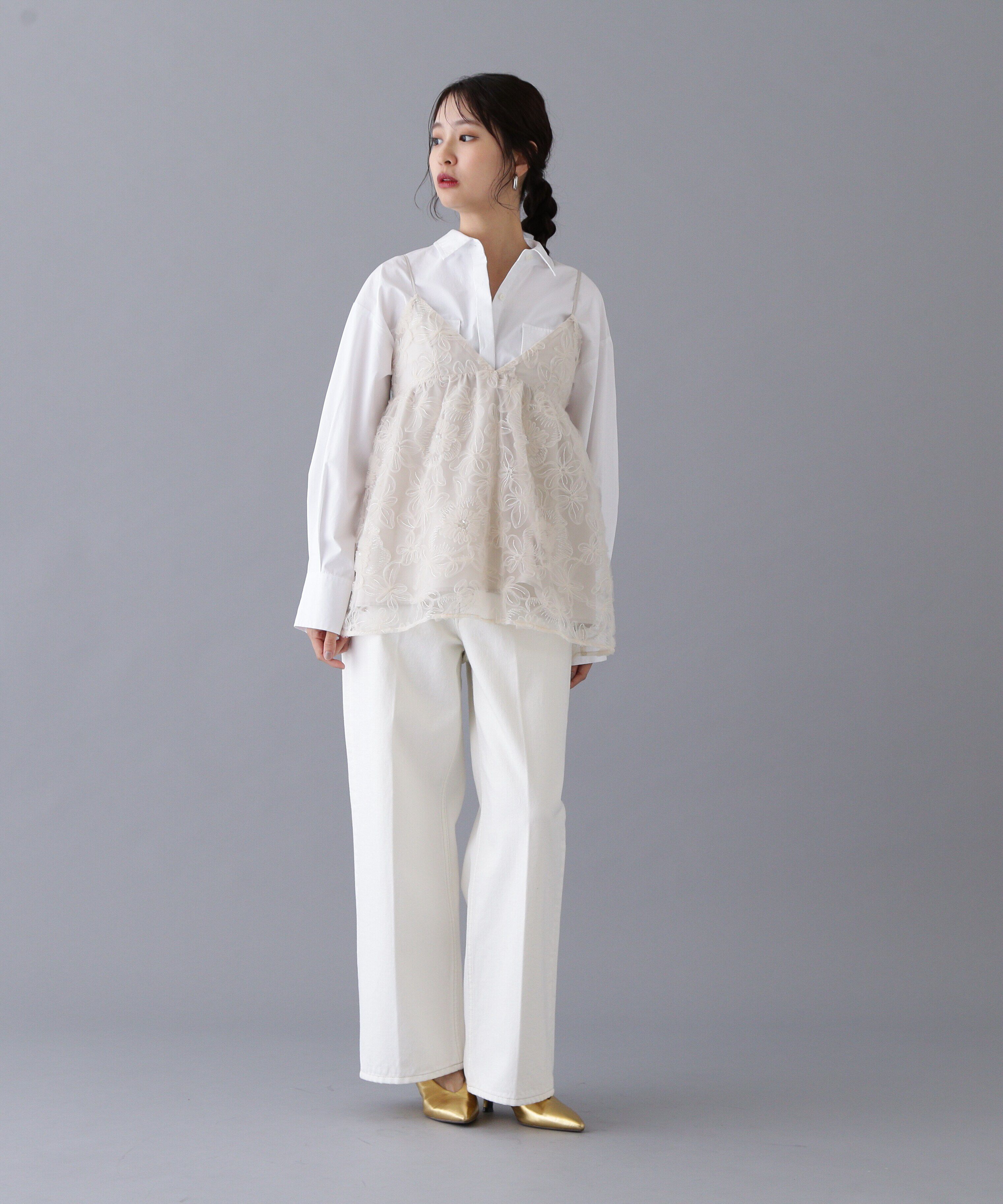  「フラワーレースキャミビスチェ」|シャツ・ブラウス|