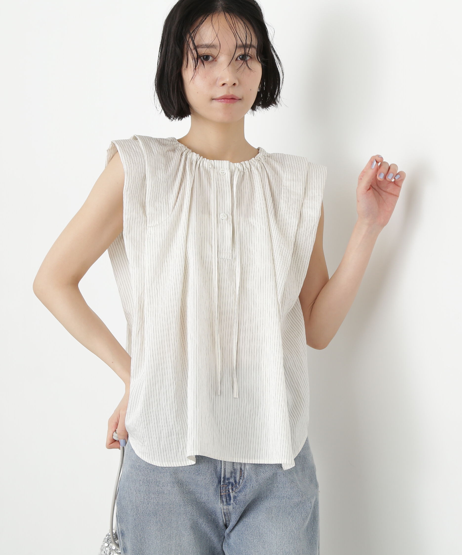  「タックショルダーブラウス」|シャツ・ブラウス|オフ2