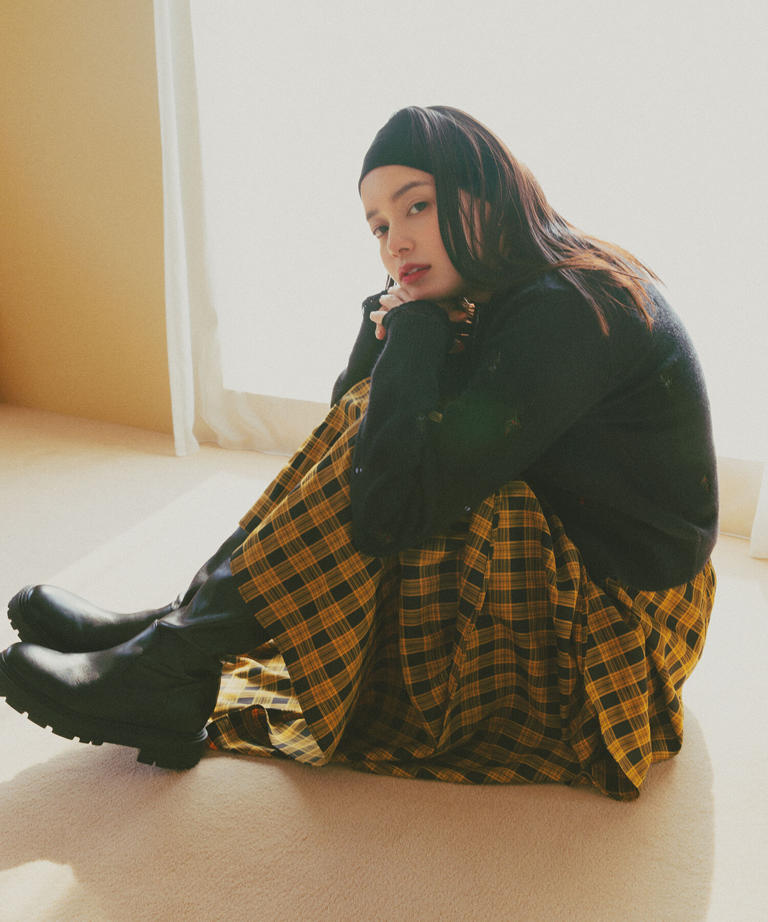  「フラワー刺繍カーディガン」|ニット・セーター|