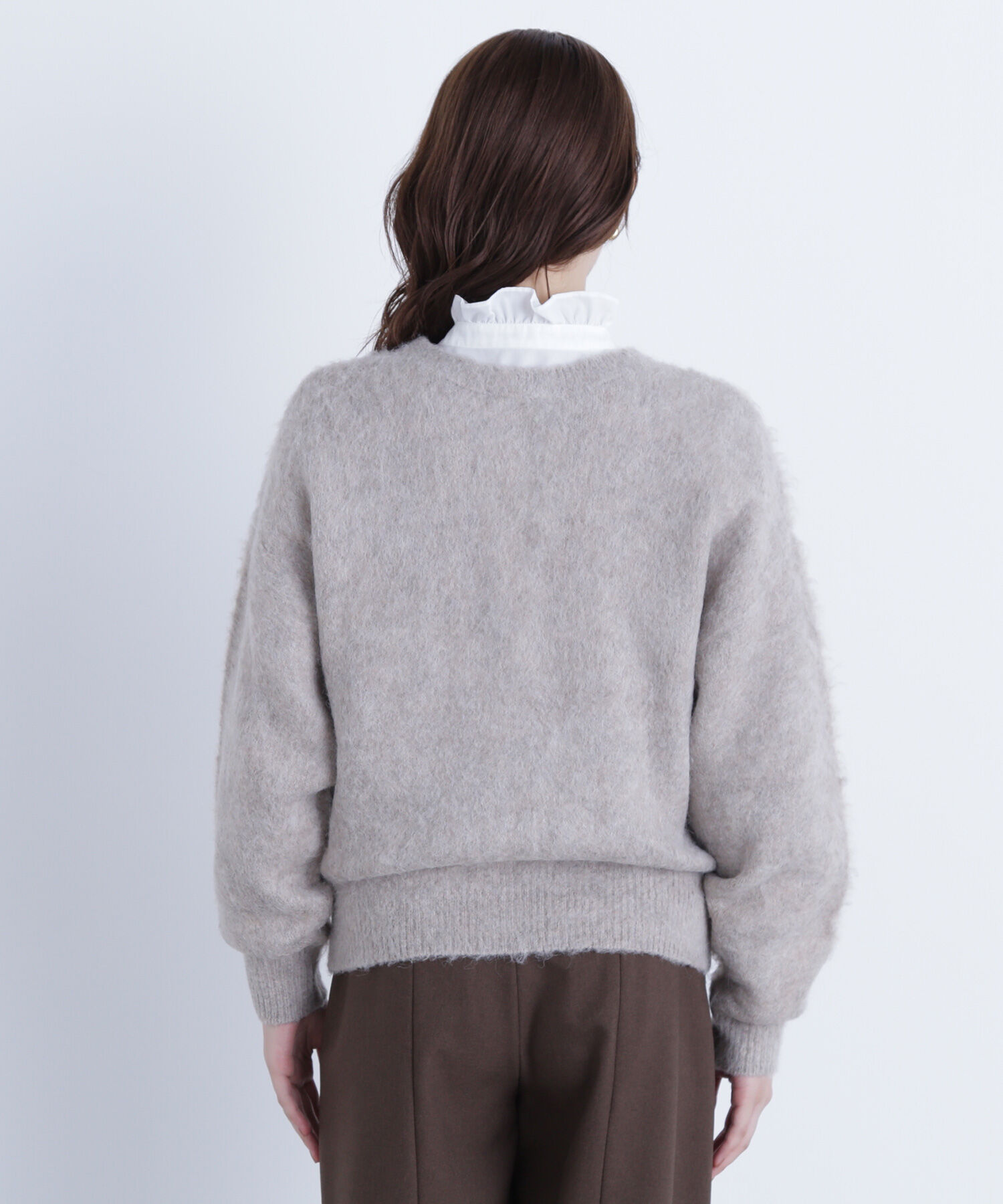  「2wayヘアリーカーディガン」|ニット・セーター|