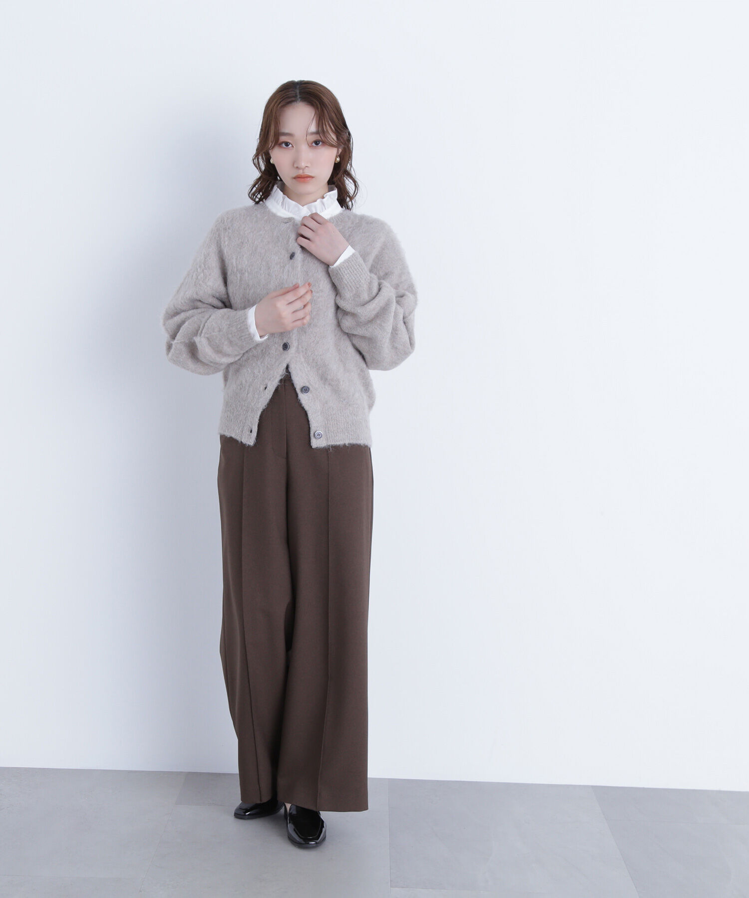  「2wayヘアリーカーディガン」|ニット・セーター|