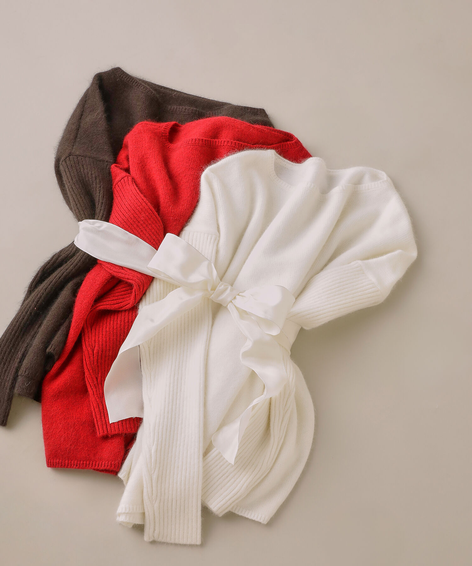  「ウールブレンドヘアリーニット」|ニット・セーター|オフホワイト1