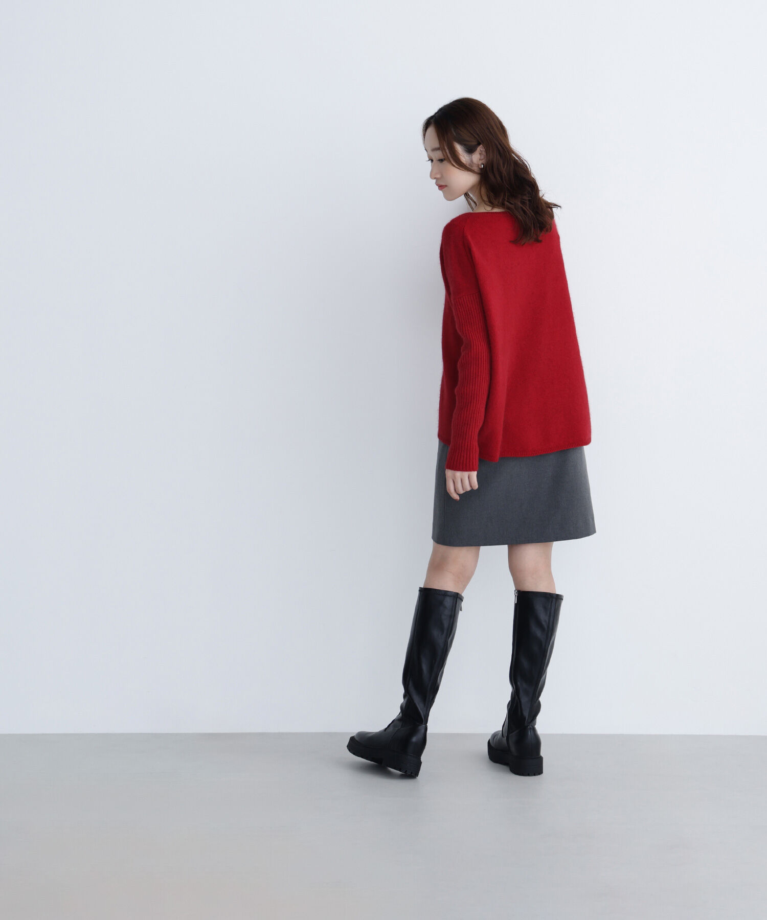  「ウールブレンドヘアリーニット」|ニット・セーター|