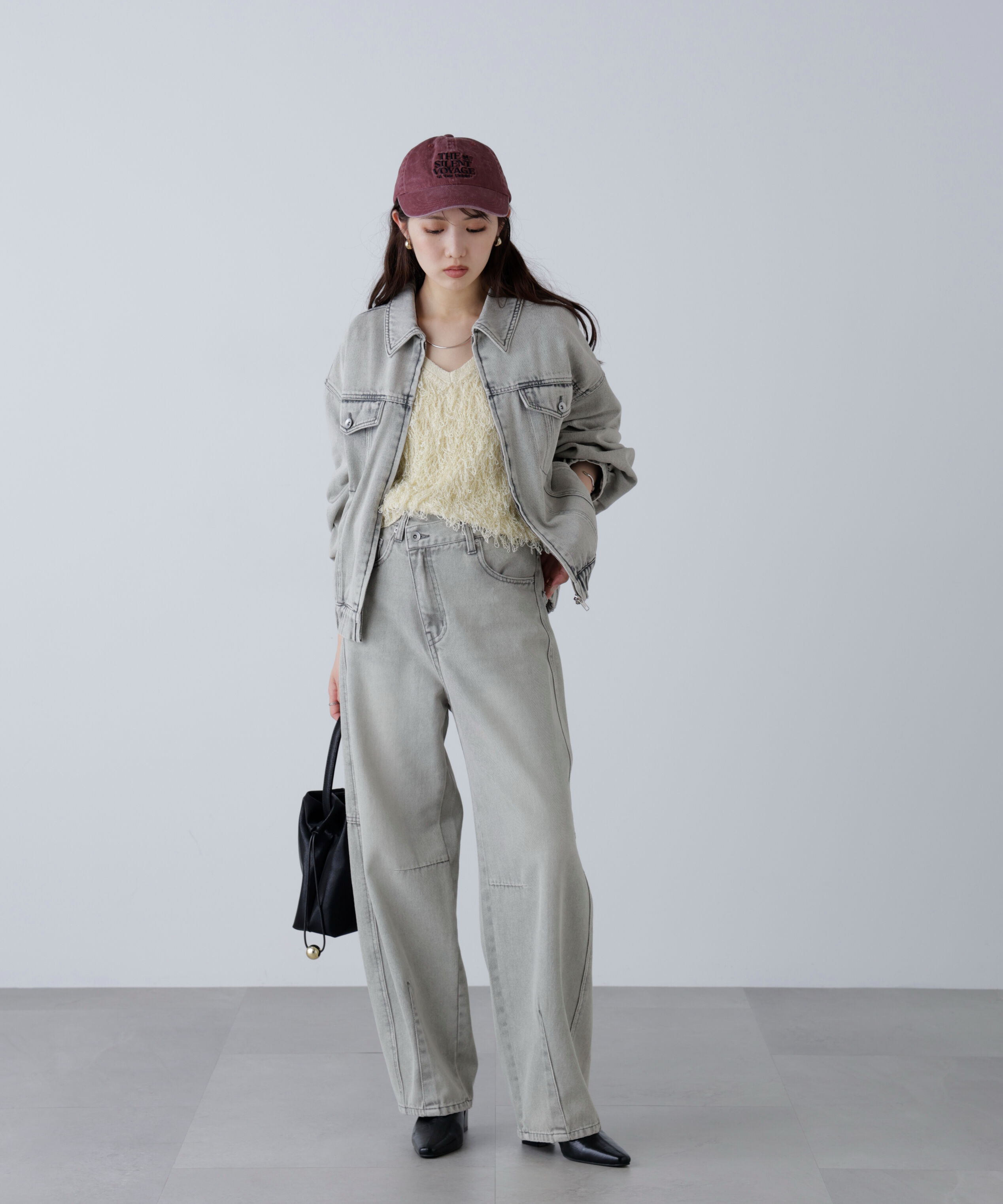  「オーバーサイズデニムジャケット」|ブルゾン・スタジャン|